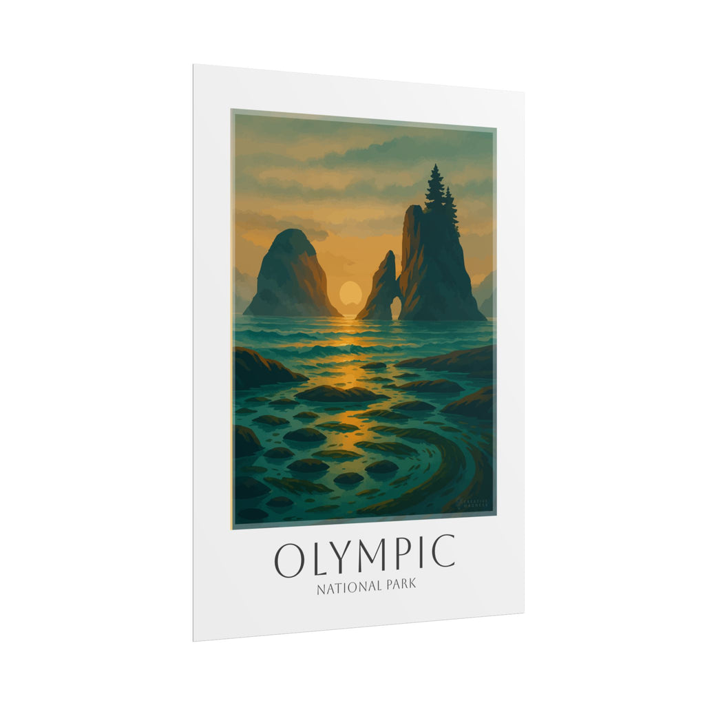 OLYMPIC  * Travel Poster * National Park Wall Art