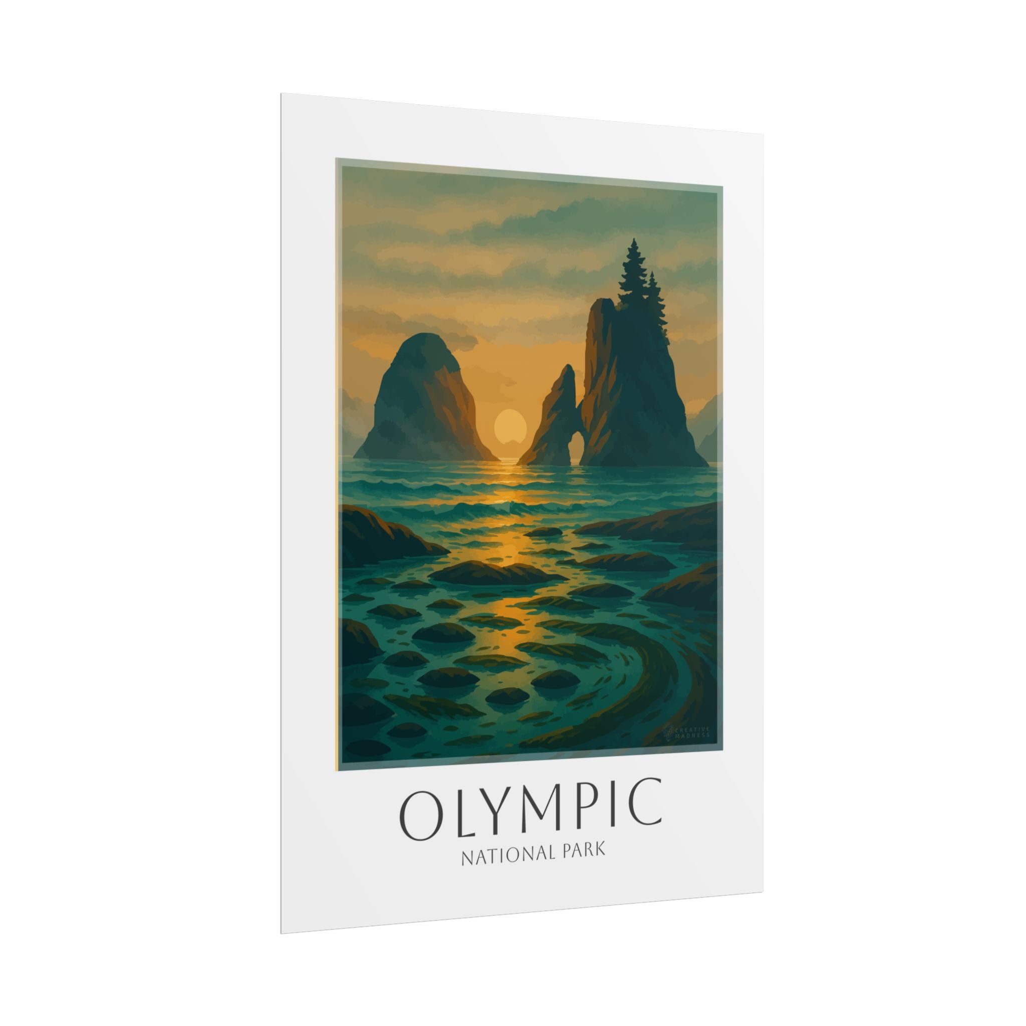 OLYMPIC  * Travel Poster * National Park Wall Art