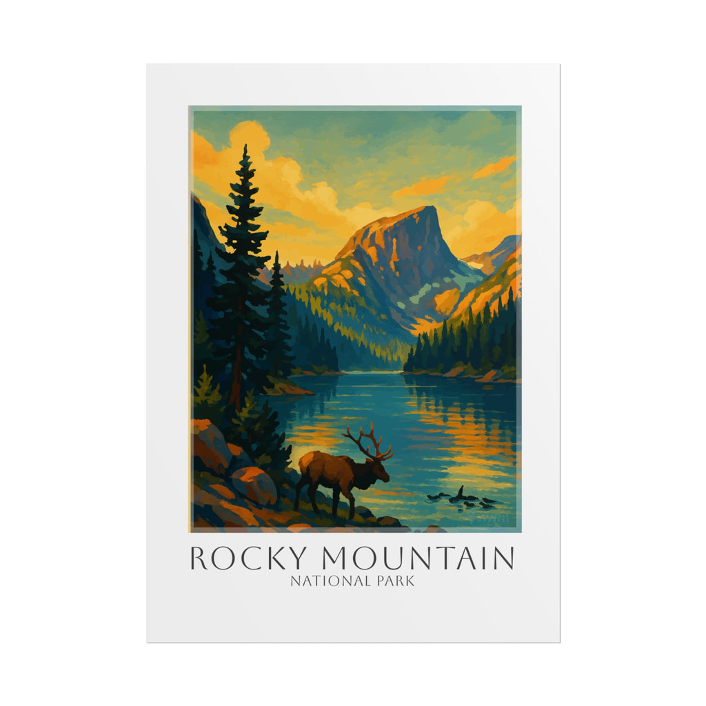 ROCKY MOUNTAIN  * Travel Poster * National Park Wall Art