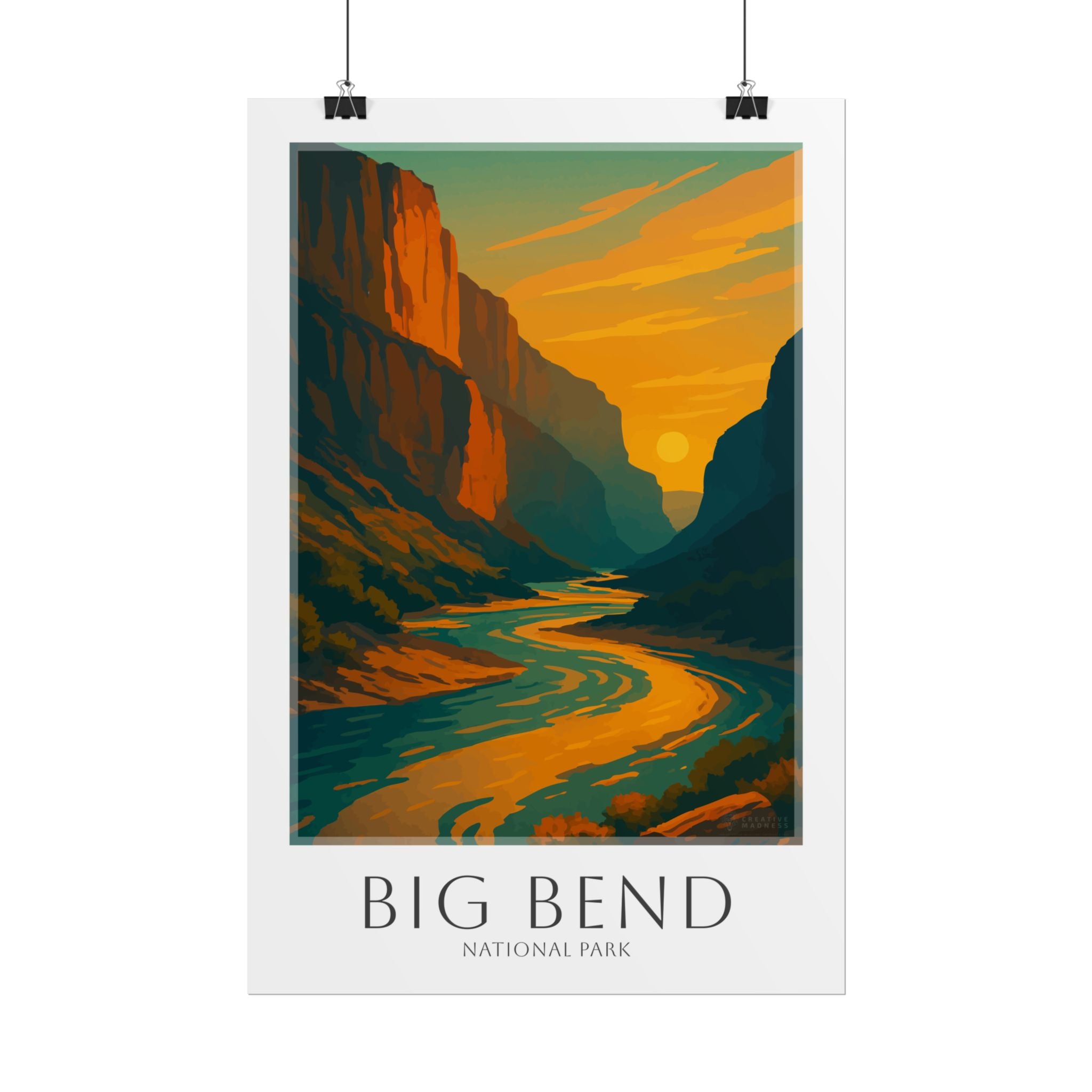 BIG BEND * Travel Poster * National Park Wall Art