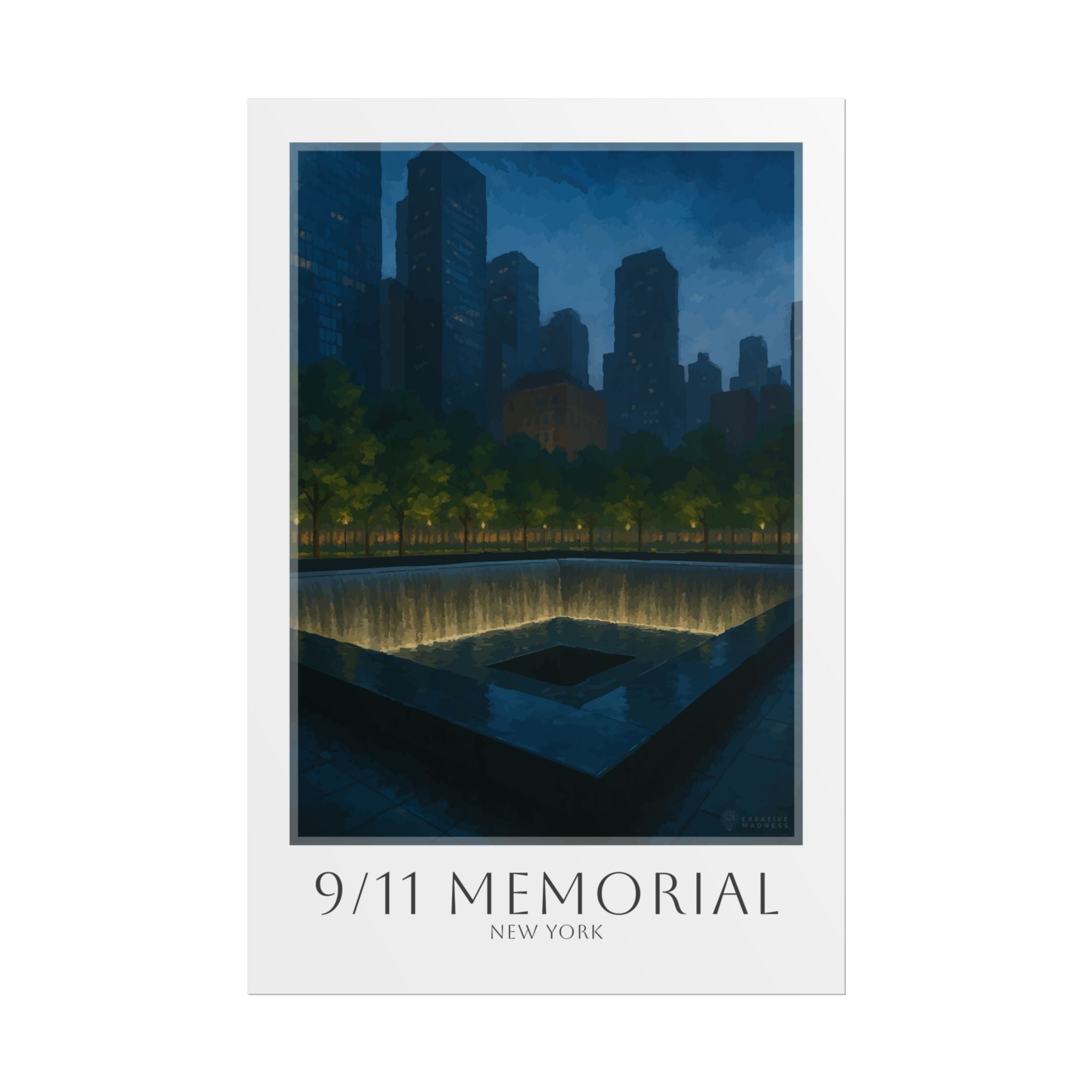 9-11 Memorial Travel Poster