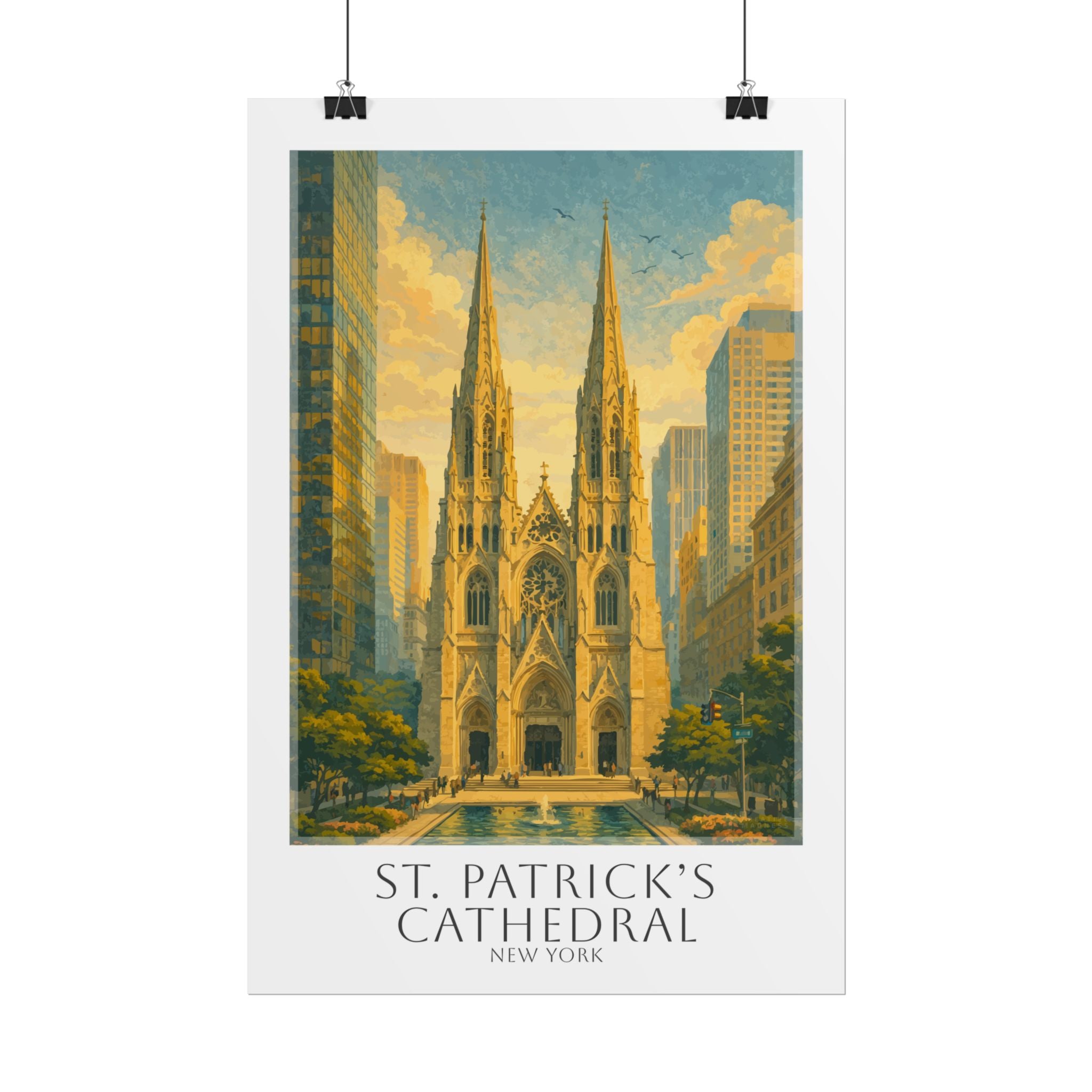 St Patricks Cathedral Travel Poster