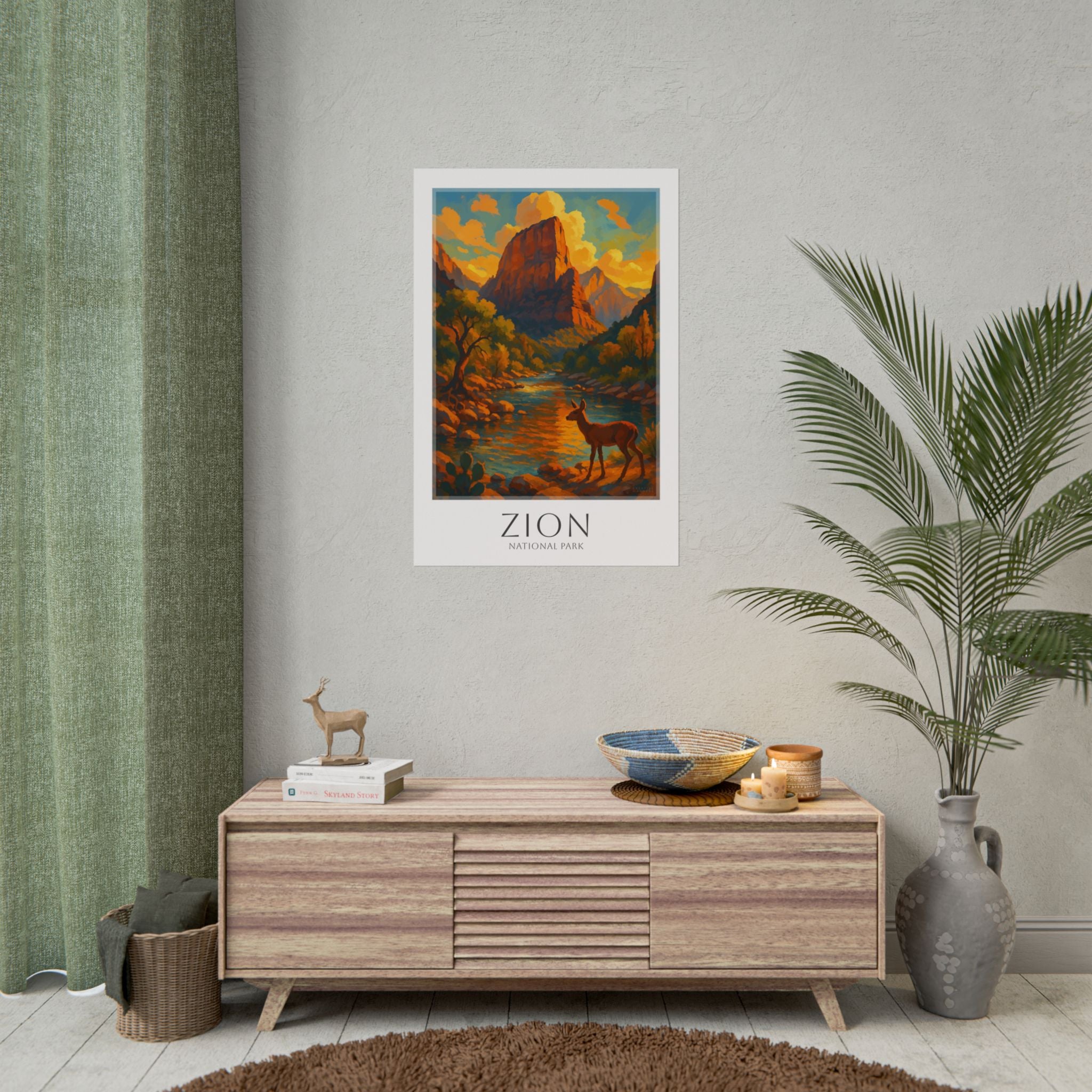 ZION  * Travel Poster * National Park Wall Art
