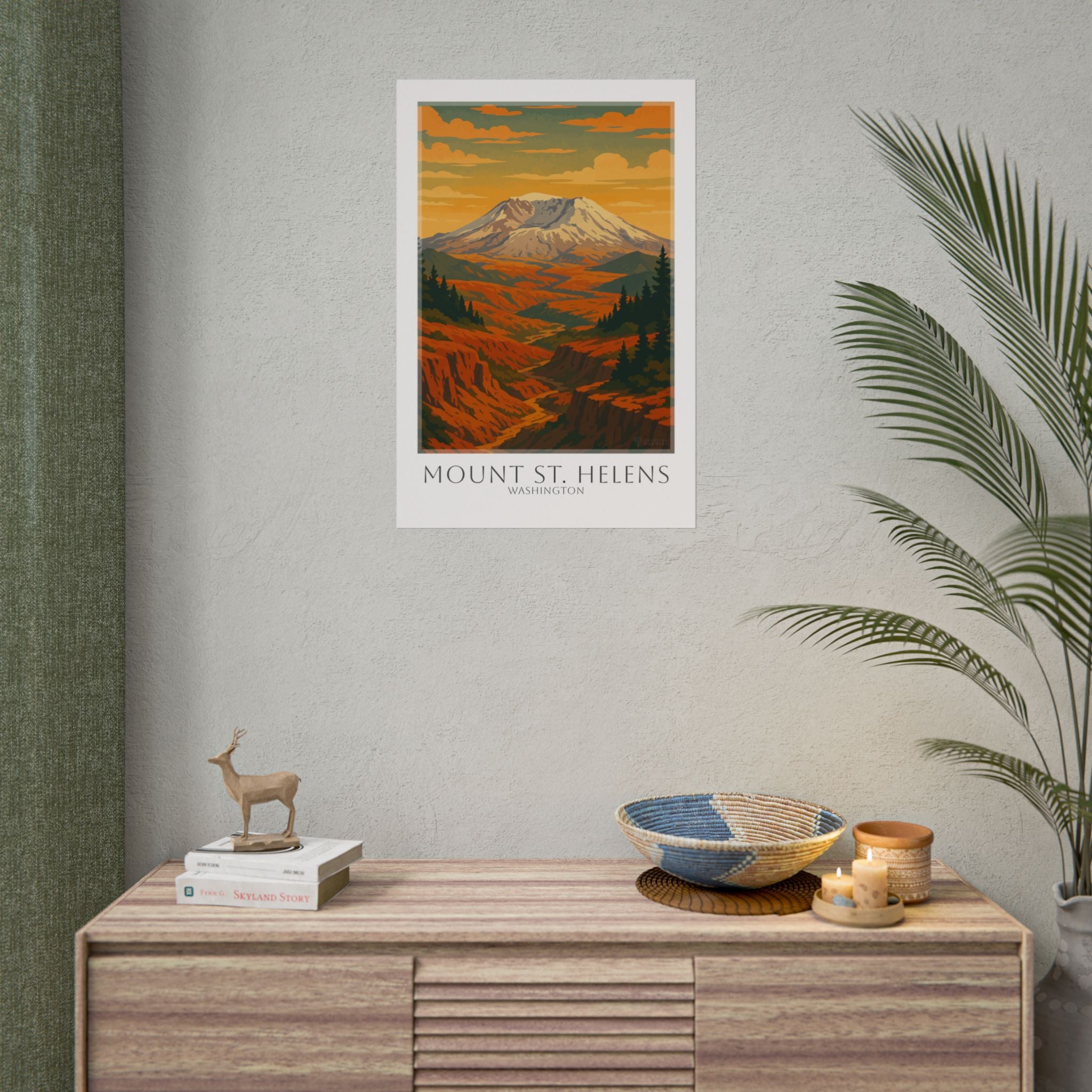 Mount St Helens Travel Poster