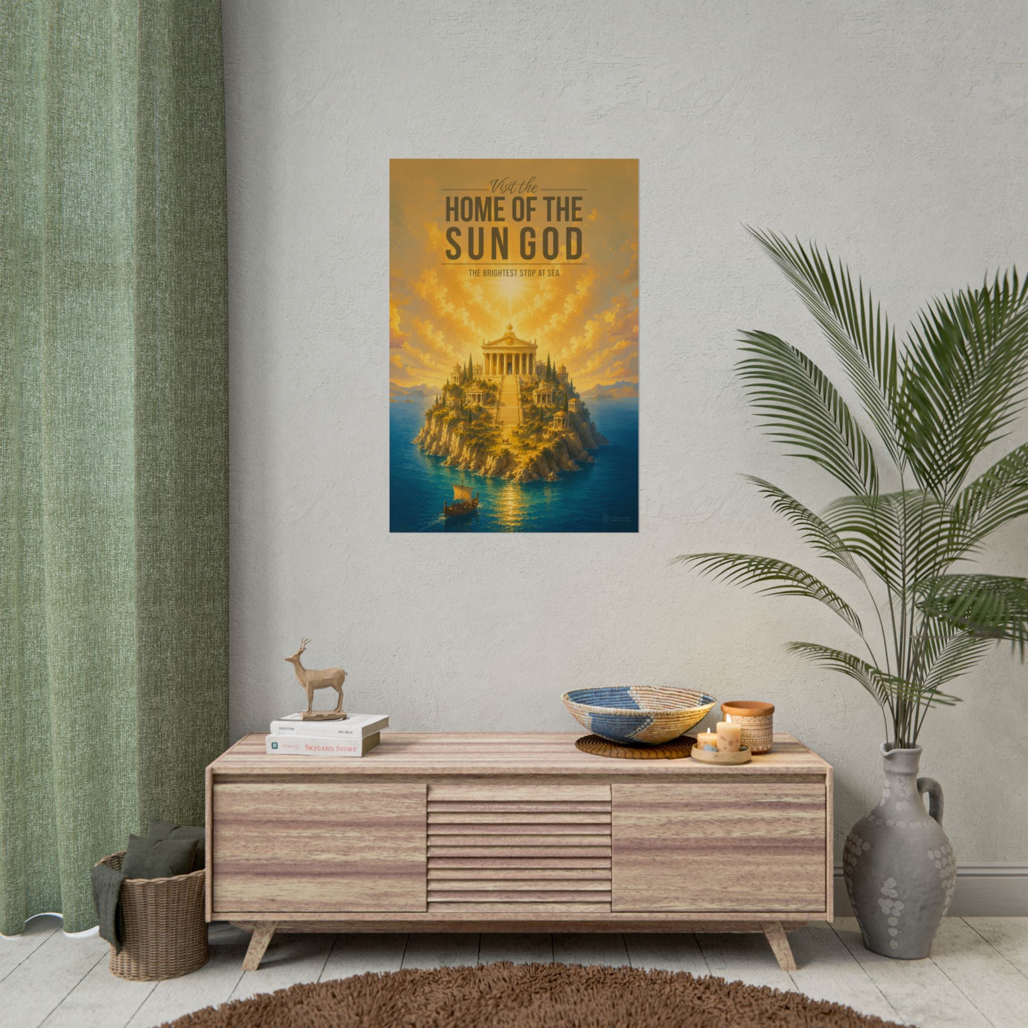 Home Of The Sun God Travel Poster