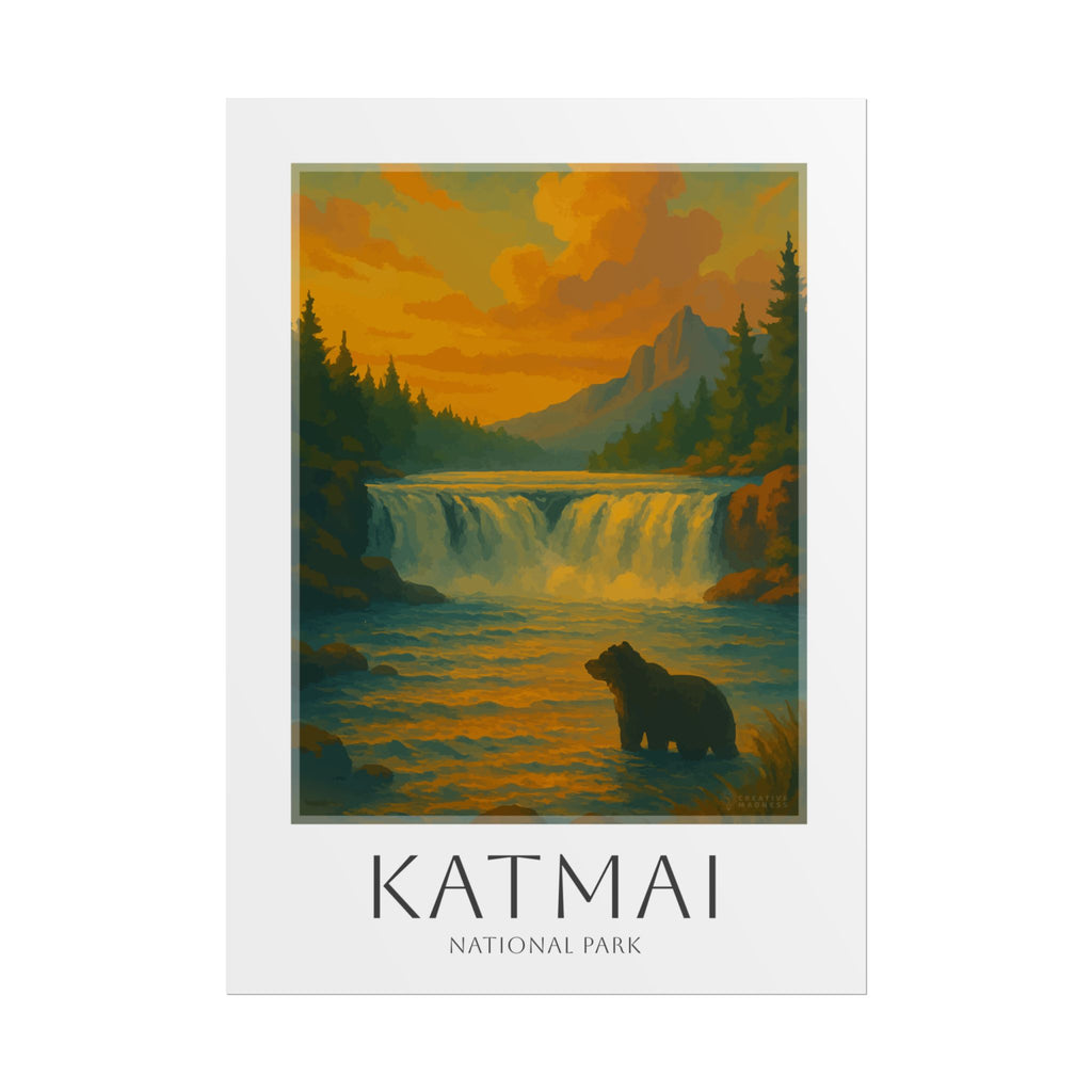 KATMAI * Travel Poster * National Park Wall Art