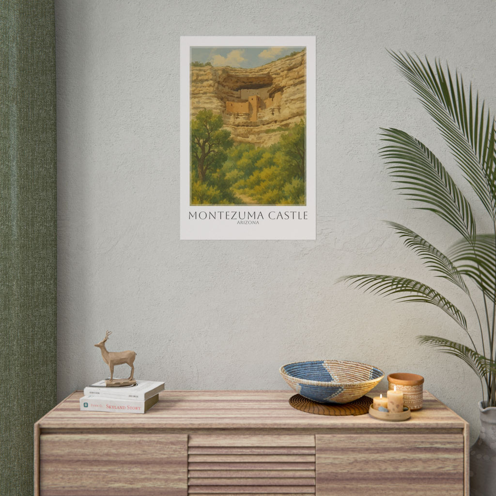 Montezuma Castle Travel Poster
