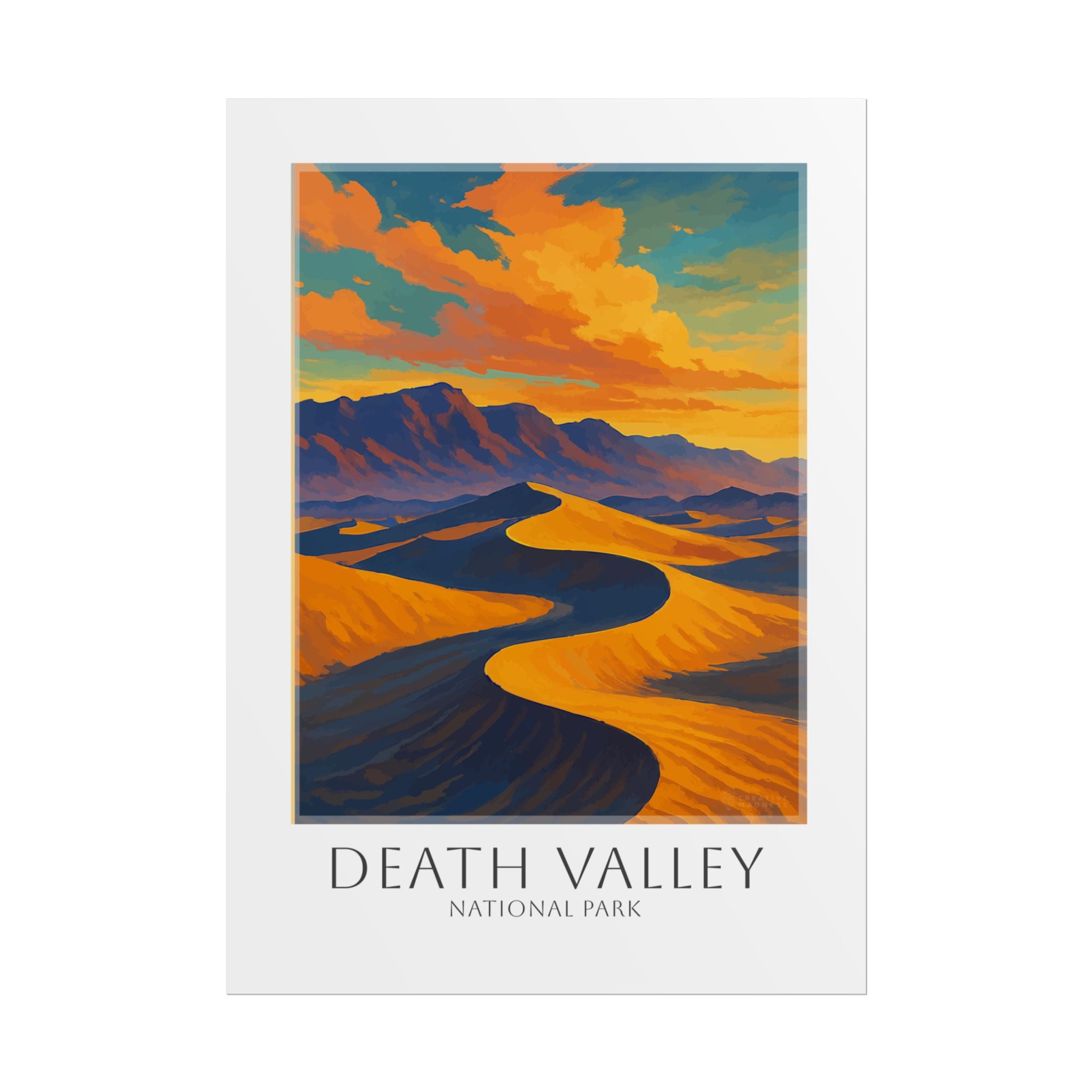 DEATH VALLEY * Travel Poster * National Park Wall Art