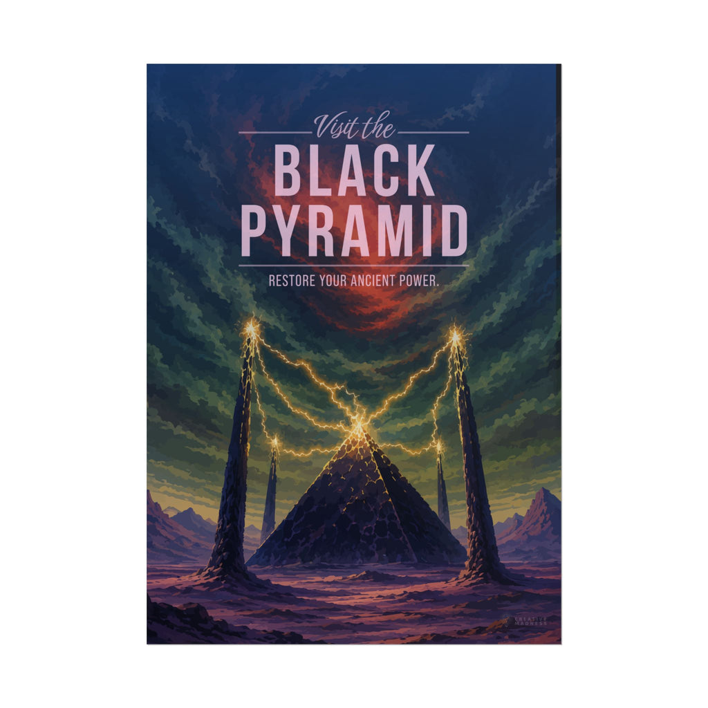 Black Pyramid Travel Poster