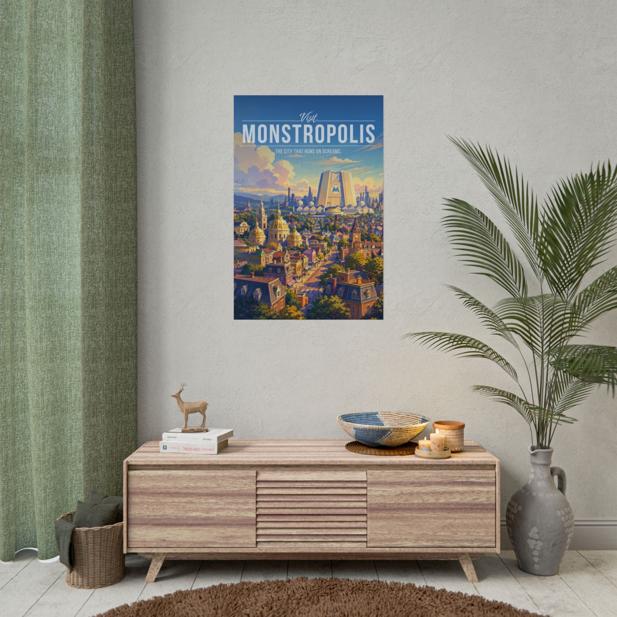 Monstropolis Travel Poster