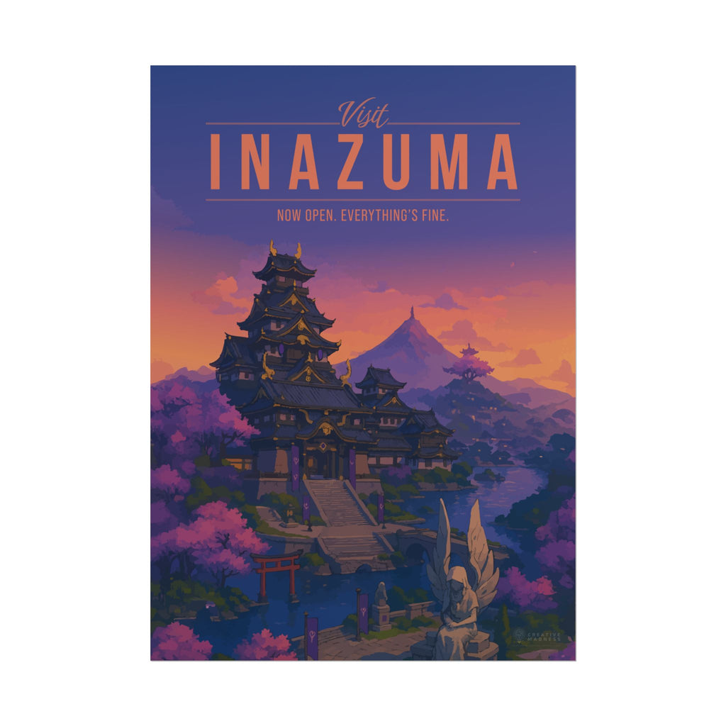 INAZUMA * Travel Poster * Impactful Fantasy Wall Art