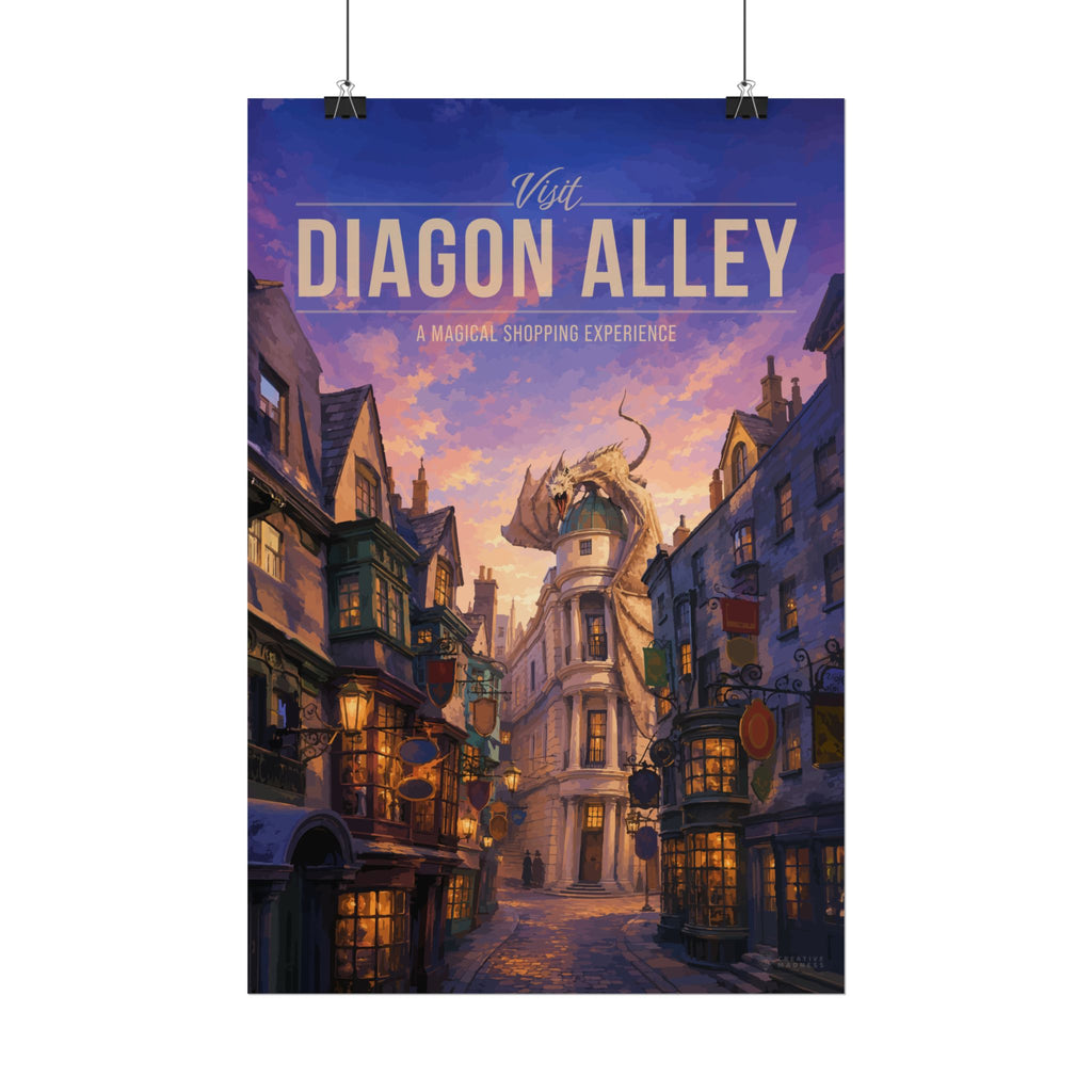 Diagon Alley Travel Poster