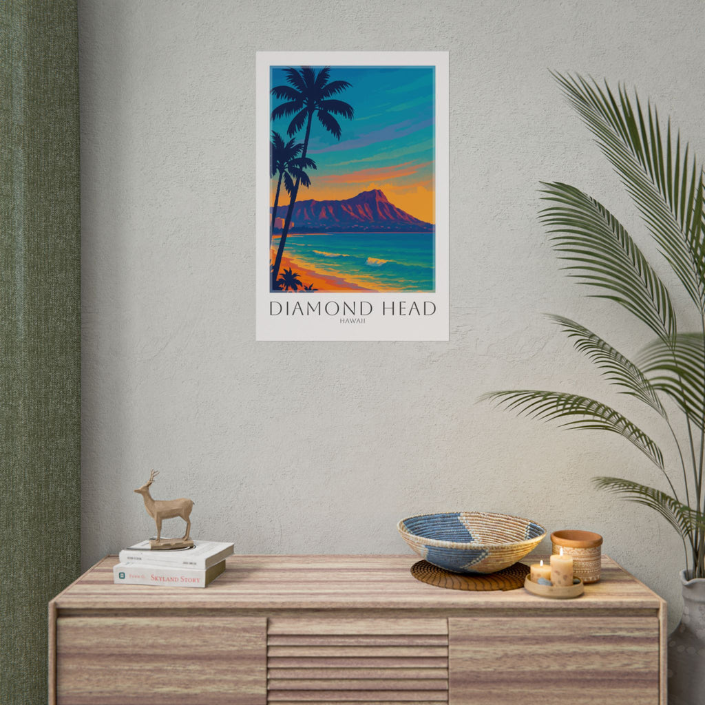 Diamond Head Travel Poster