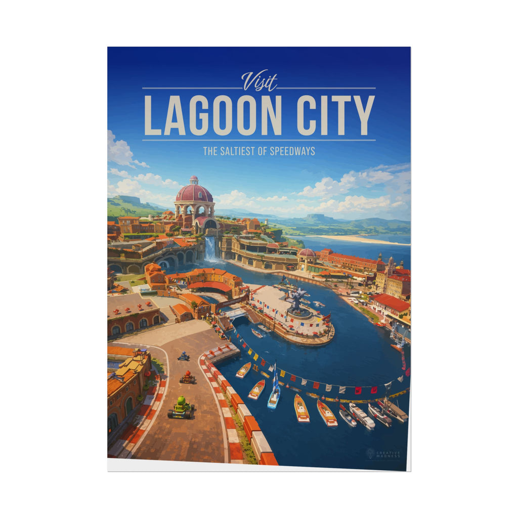 Lagoon City Travel Poster