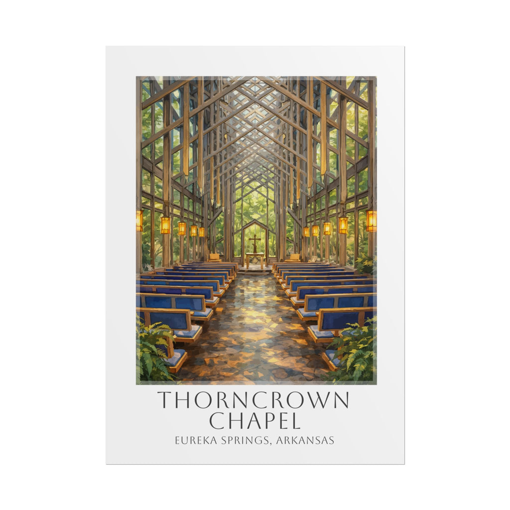 Thorncrown Chapel Travel Poster