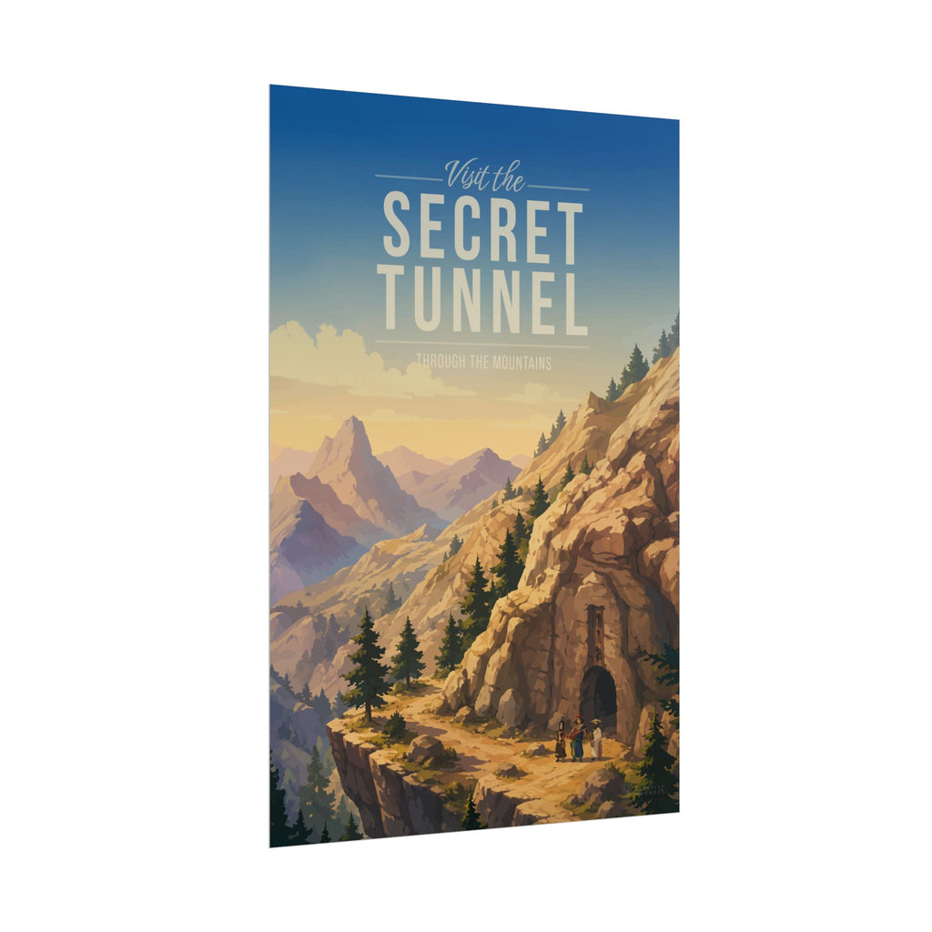 Secret-Tunnel Travel Poster