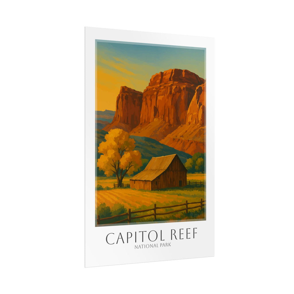 CAPITOL REEF * Travel Poster * National Park Wall Art