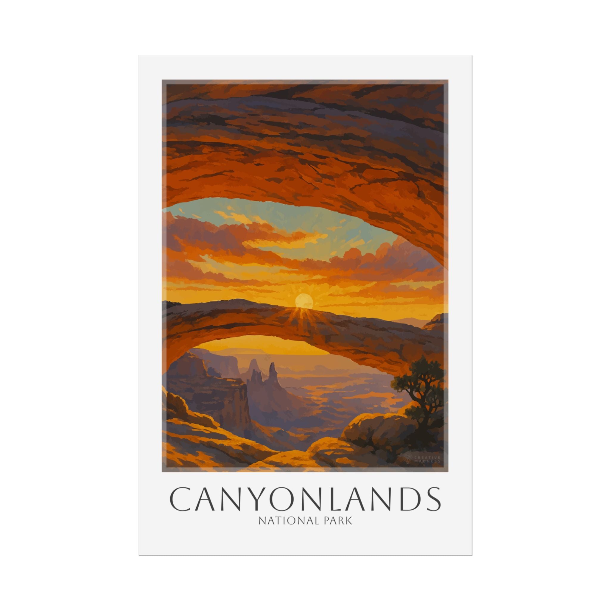 CANYONLANDS * Travel Poster * National Park Wall Art