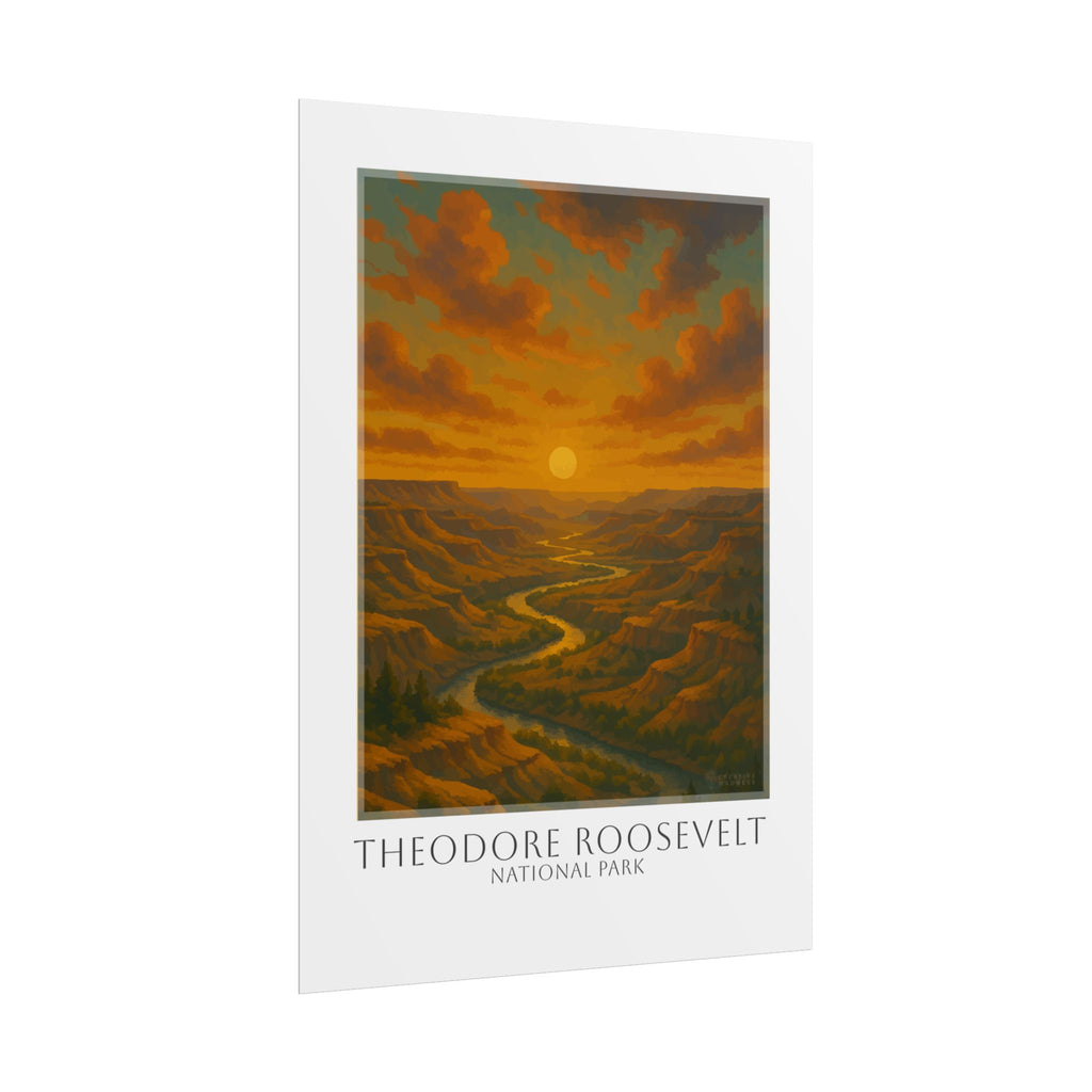 THEODORE ROOSEVELT  * Travel Poster * National Park Wall Art