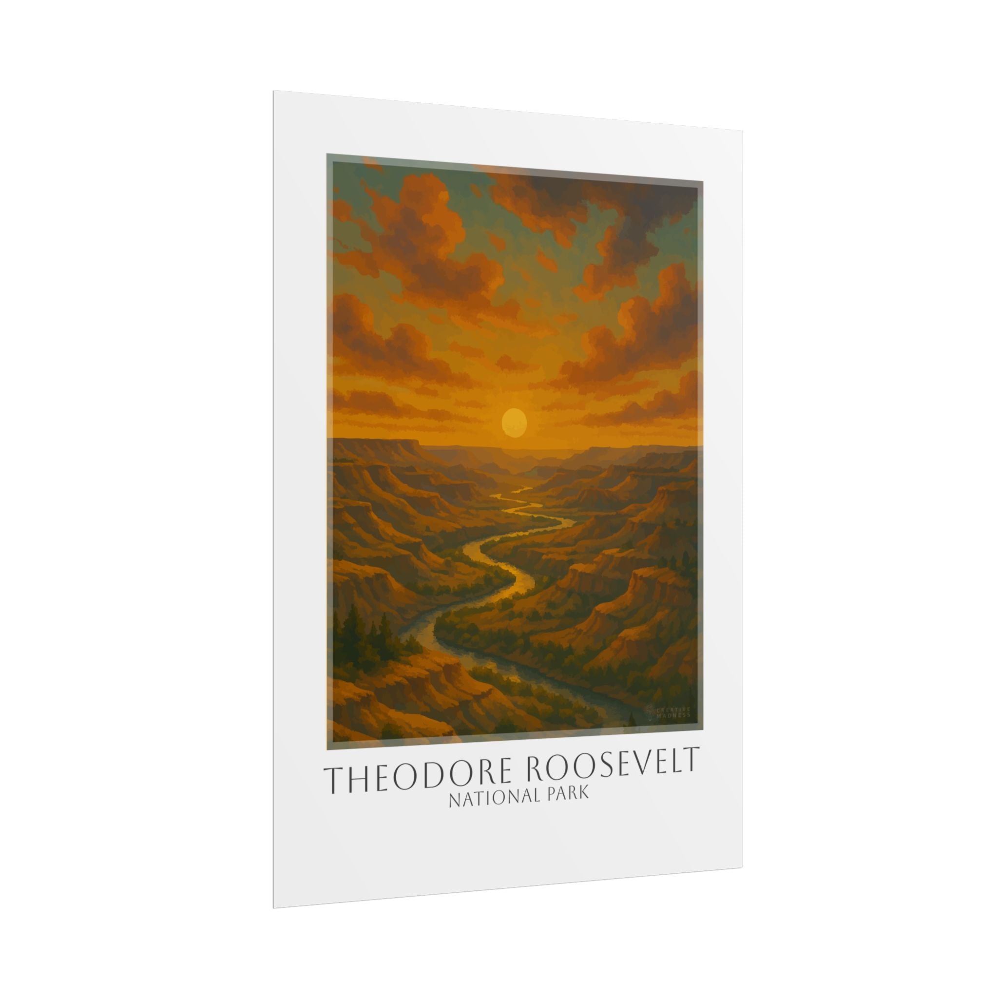THEODORE ROOSEVELT  * Travel Poster * National Park Wall Art