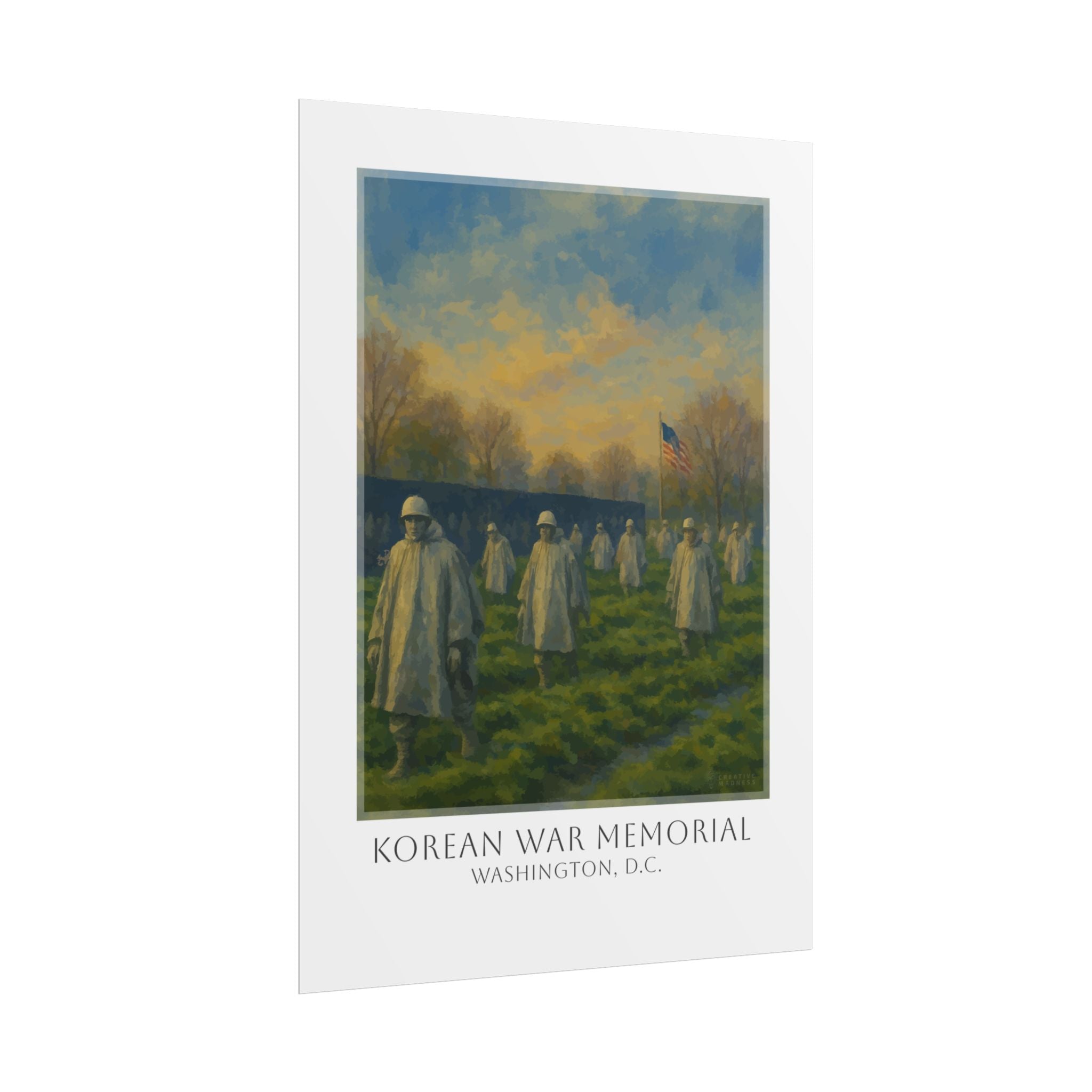 Korean War Memorial Travel Poster