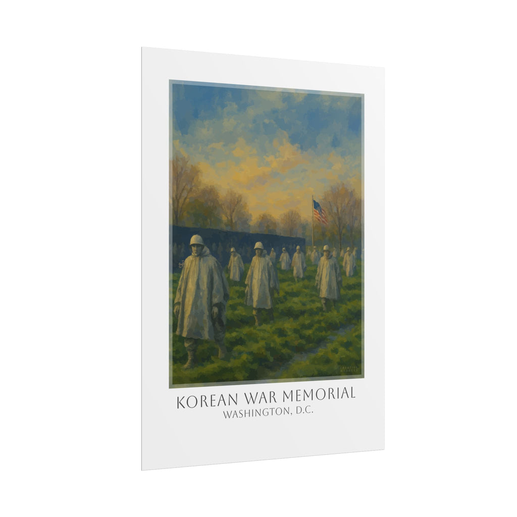 Korean War Memorial Travel Poster