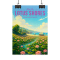 Lotus Shores Travel Poster