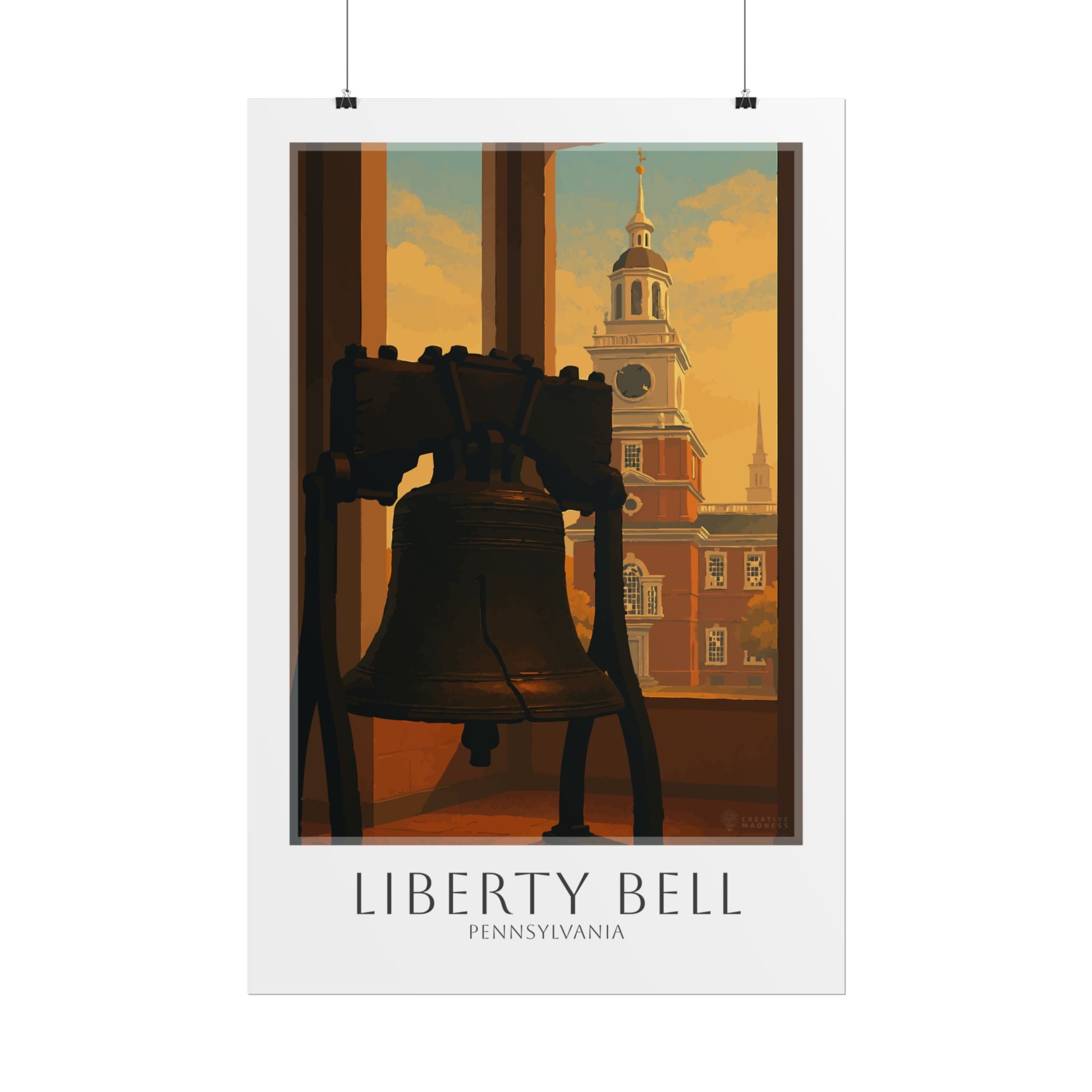 Liberty Bell Travel Poster