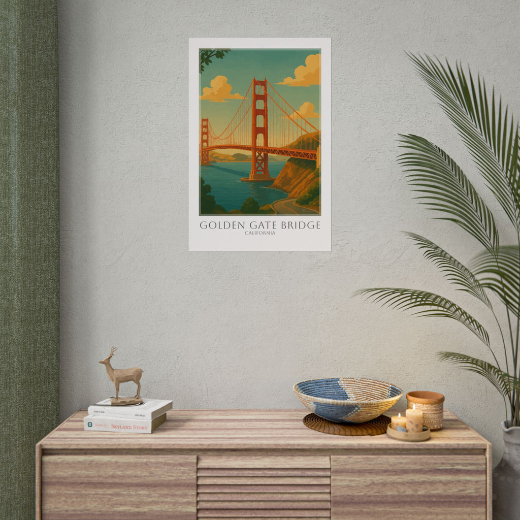 Golden Gate Bridge Travel Poster