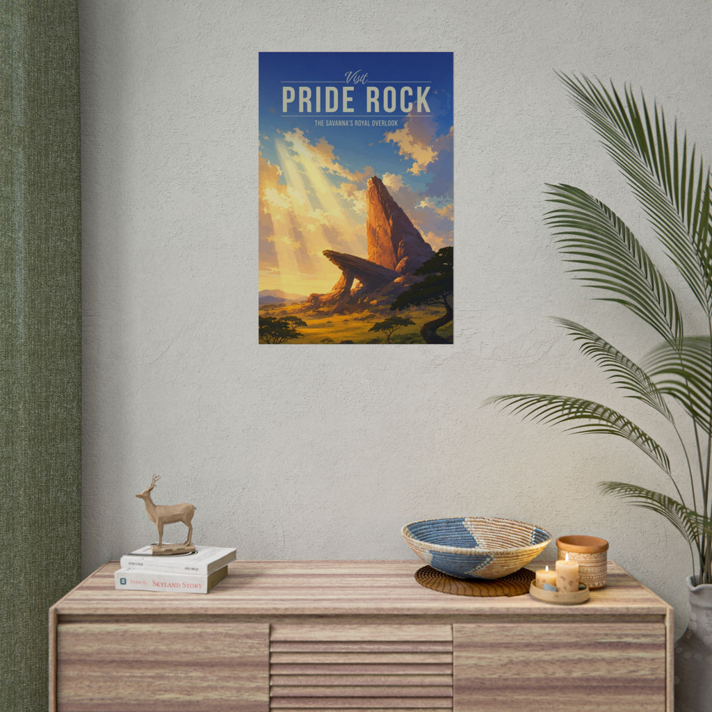 Pride Rock Travel Poster
