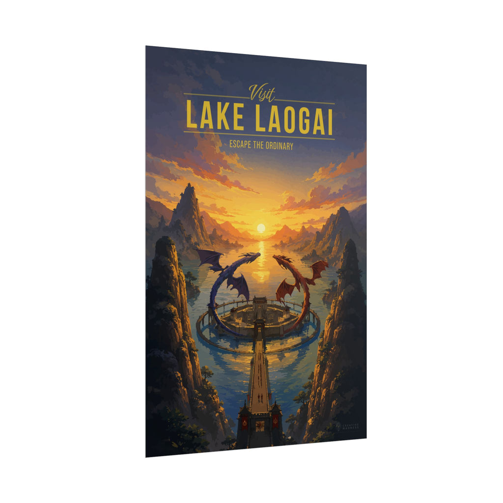 Lake Laogai Travel Poster