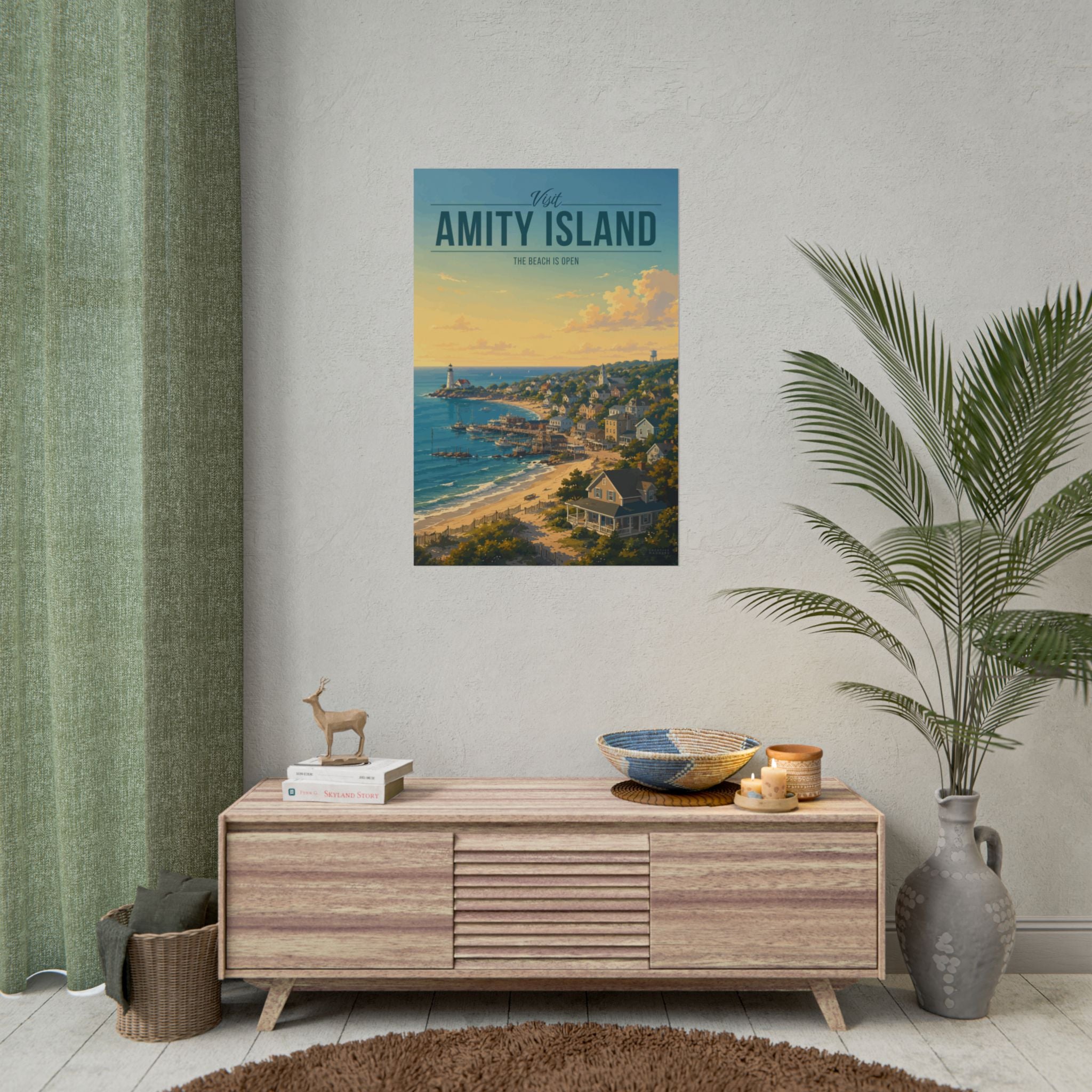 Amity Island Travel Poster