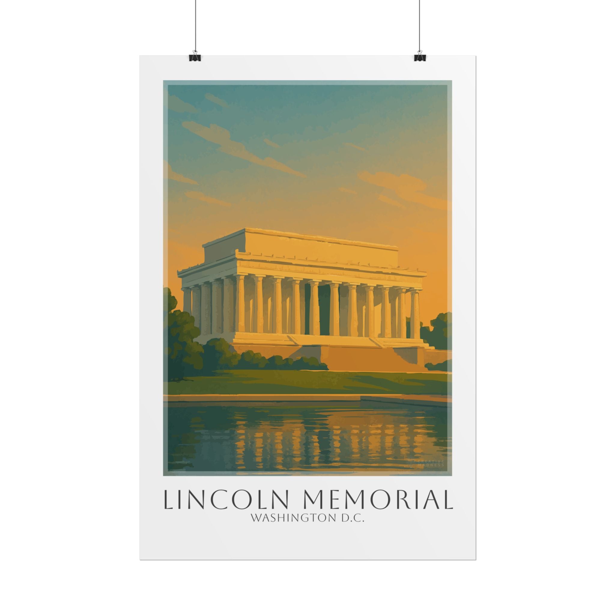 Lincoln Memorial Travel Poster