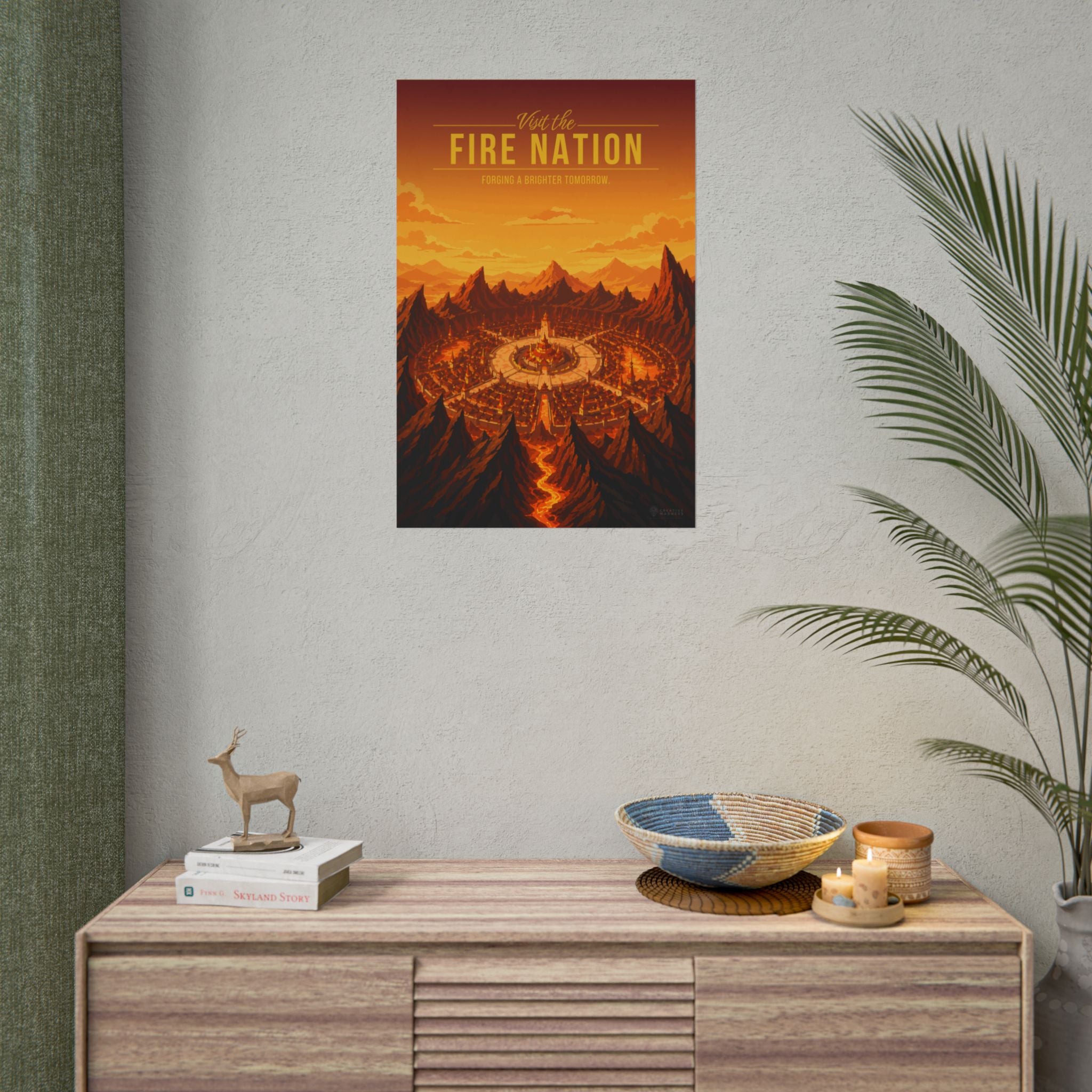 Fire Kingdom Travel Poster