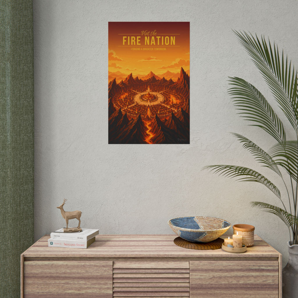 Fire Kingdom Travel Poster