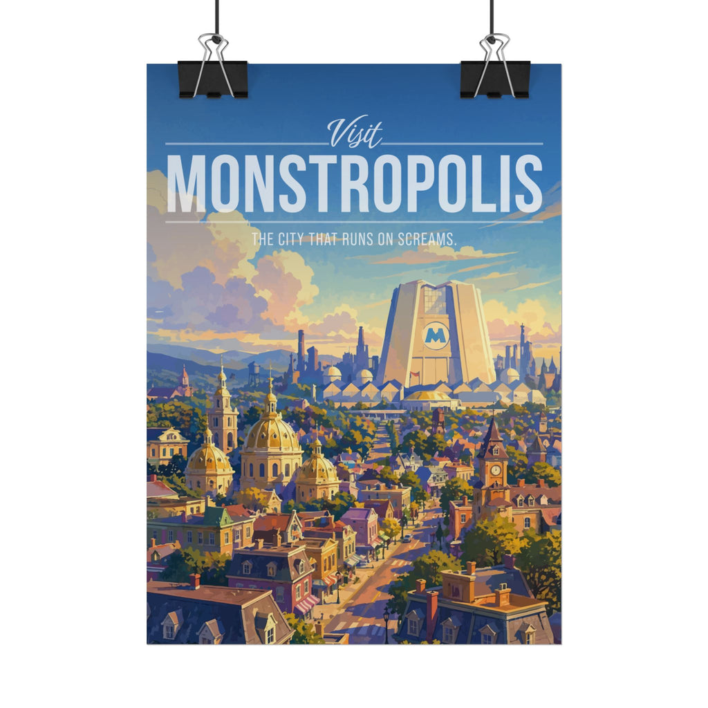 Monstropolis Travel Poster