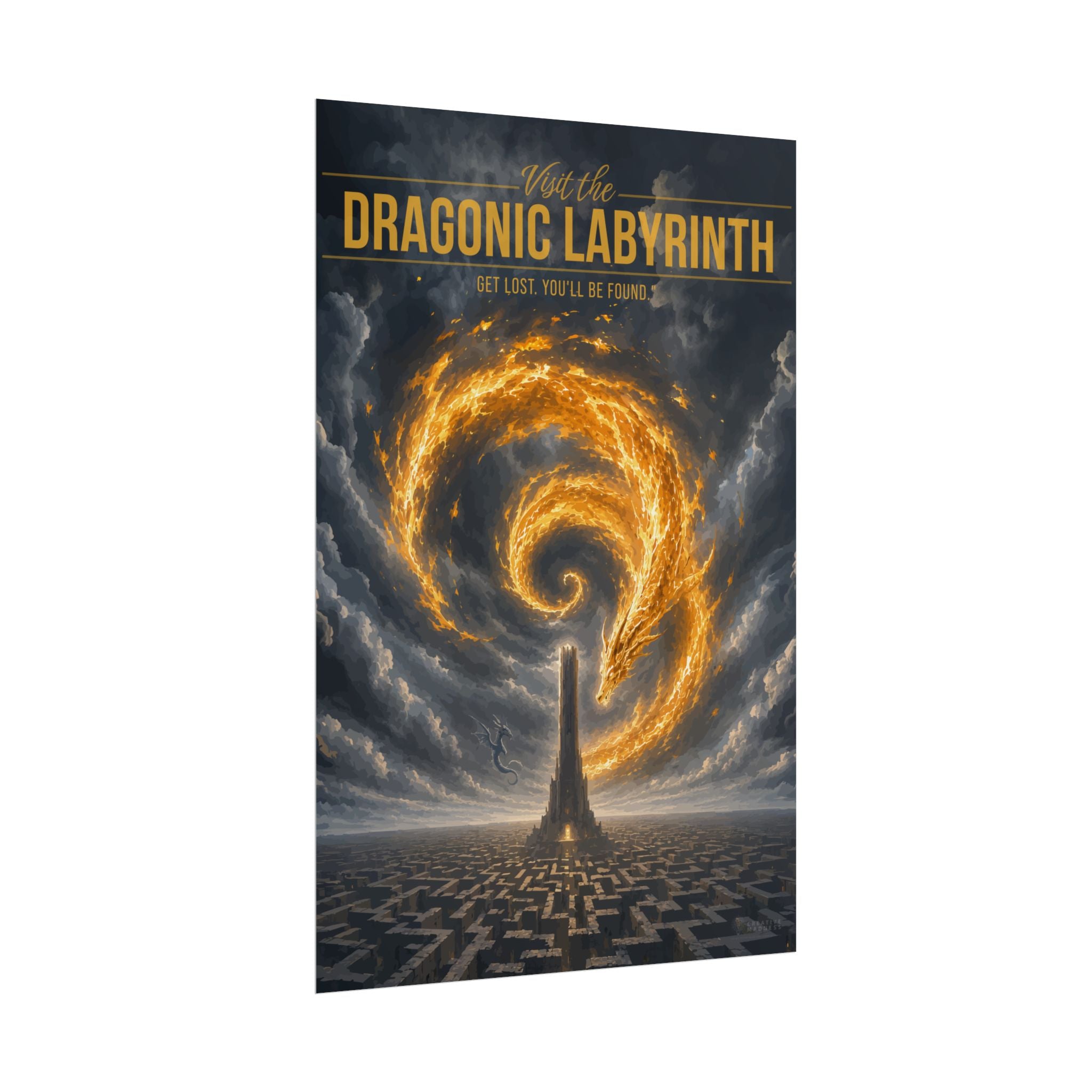 Dragonic Labyrinth Travel Poster