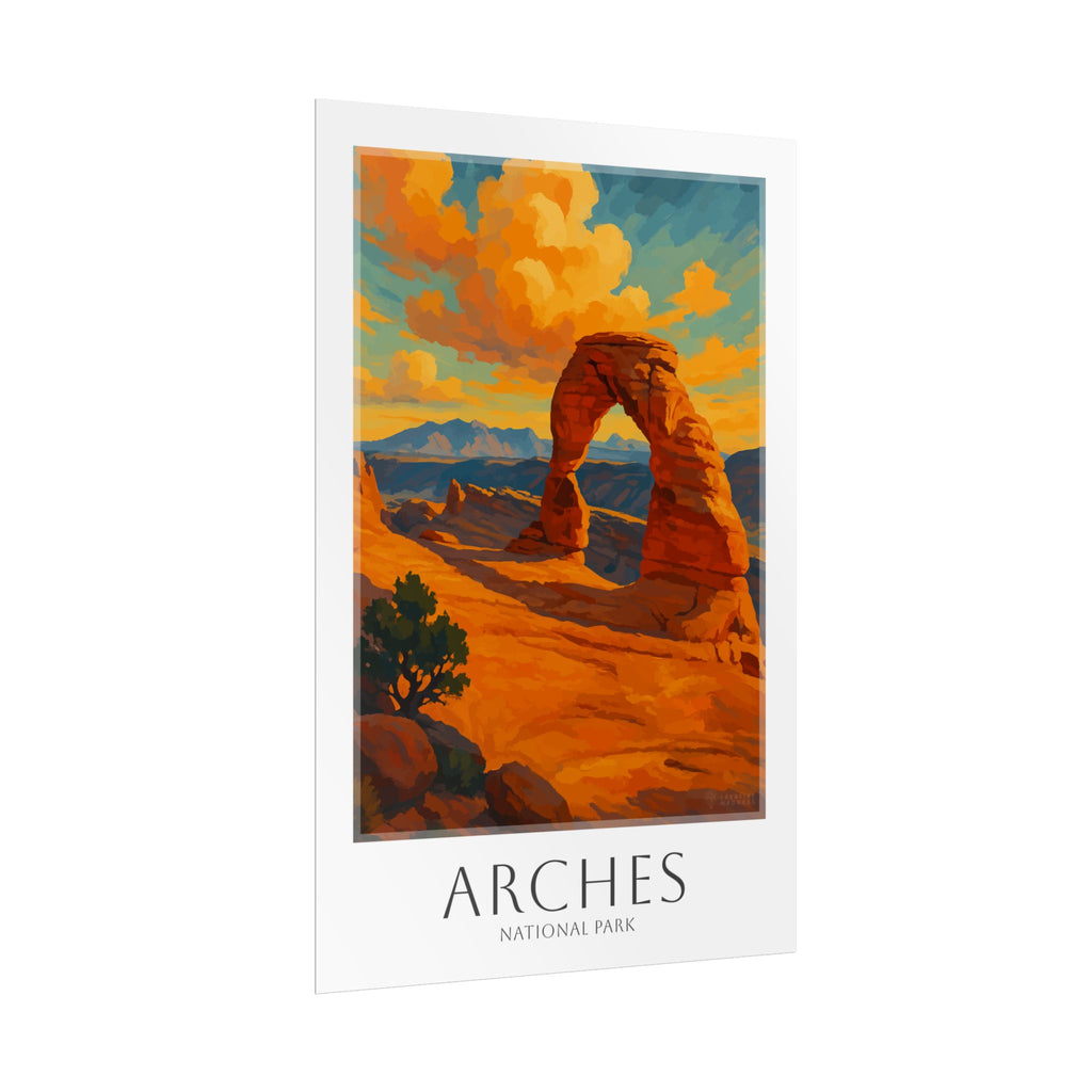 ARCHES * Travel Poster * National Park Wall Art