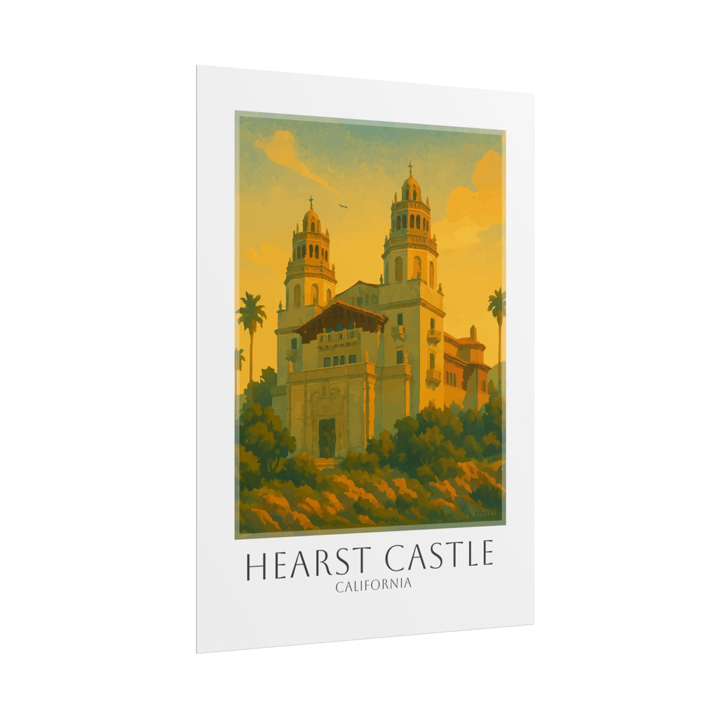 Hearst Castle Travel Poster