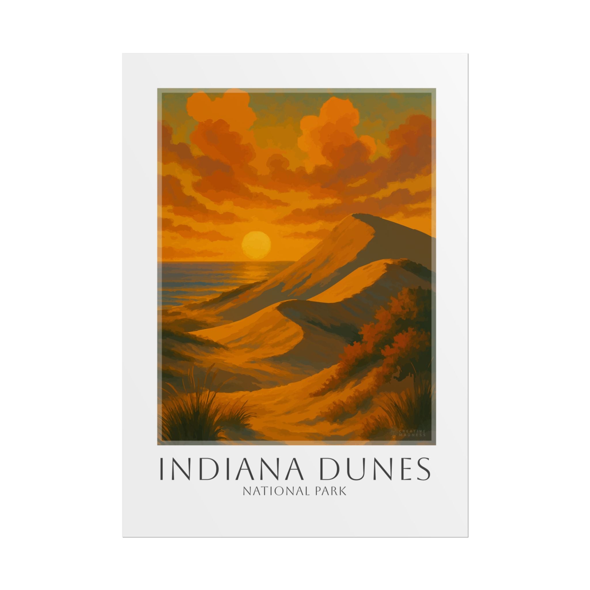 INDIANA DUNES * Travel Poster * National Park Wall Art