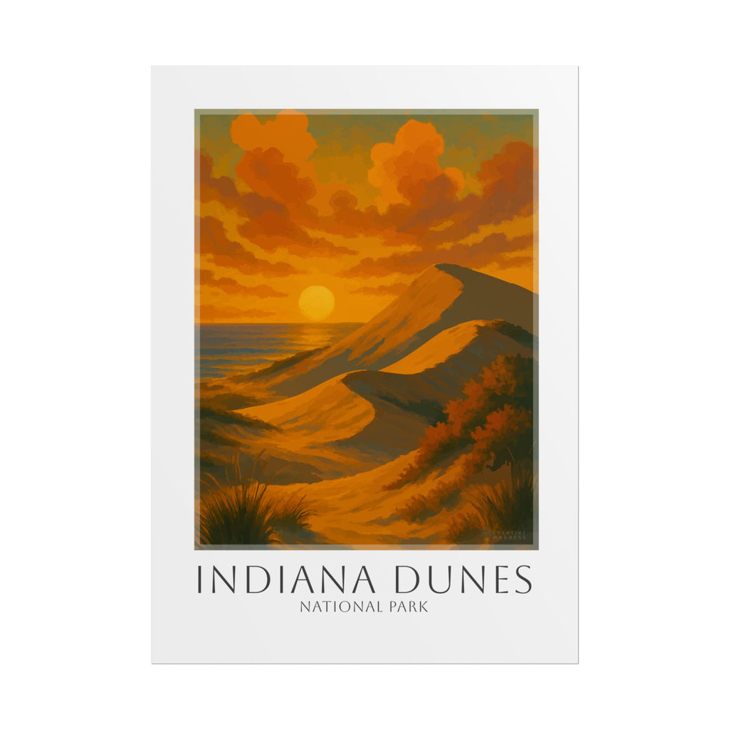 INDIANA DUNES * Travel Poster * National Park Wall Art