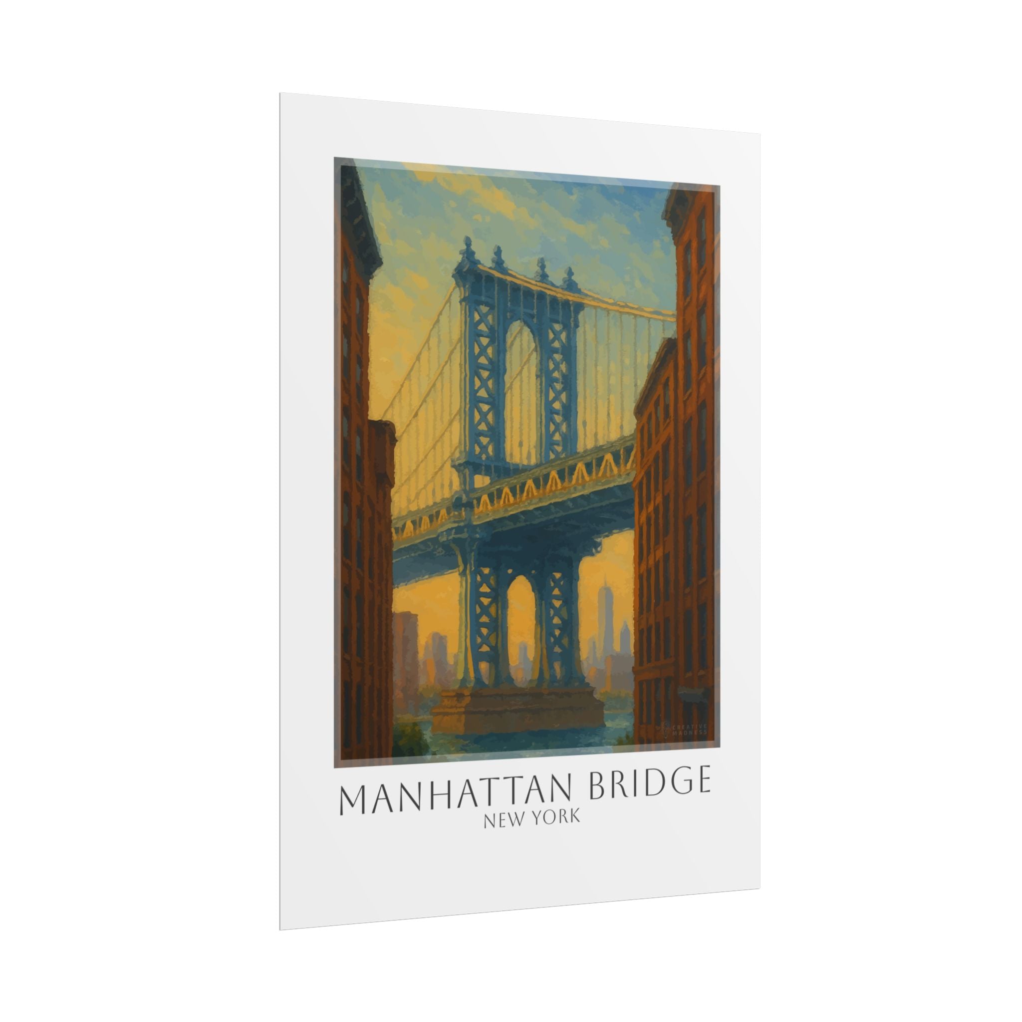 Manhattan Bridge Travel Poster