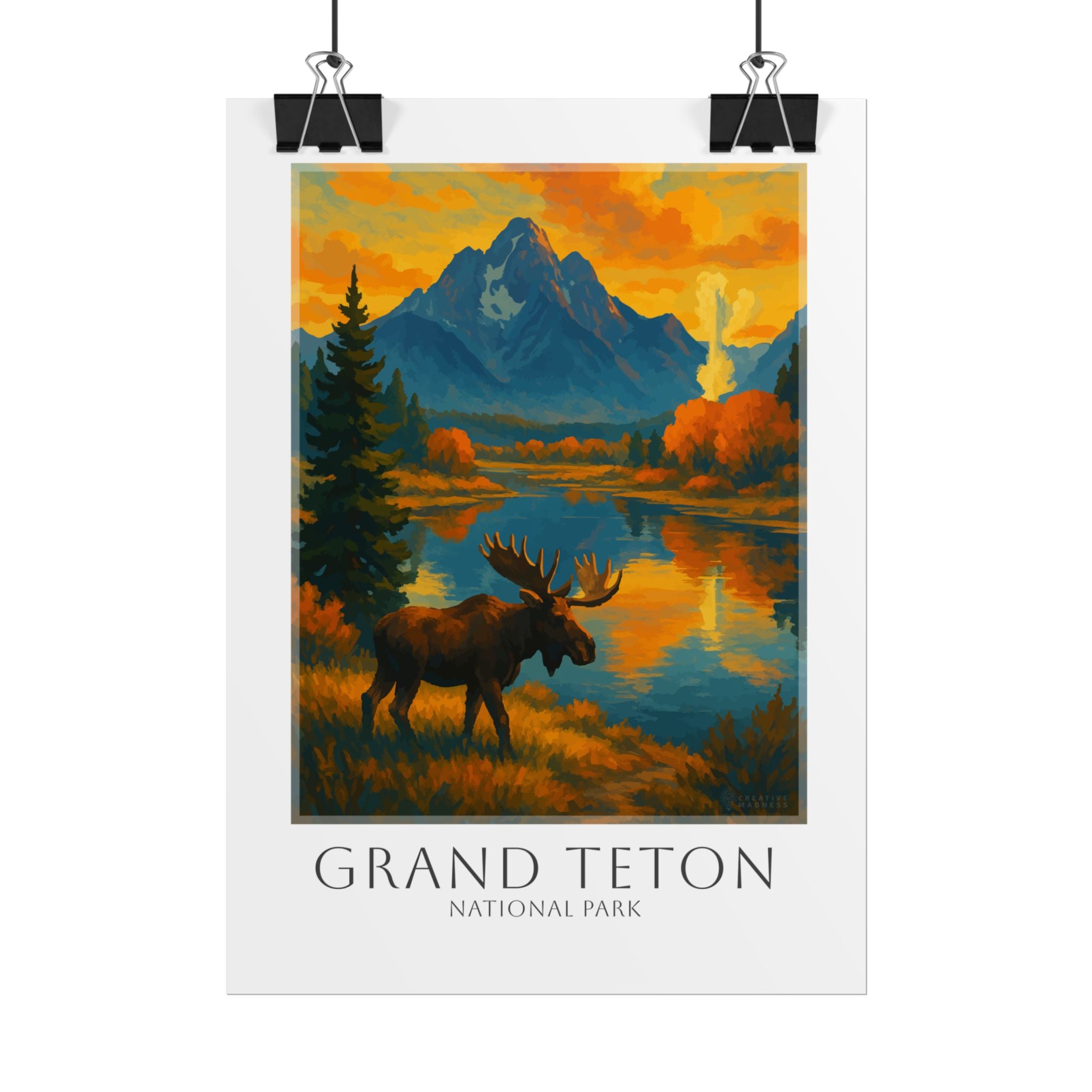 GRAND TETON   * Travel Poster * National Park Wall Art