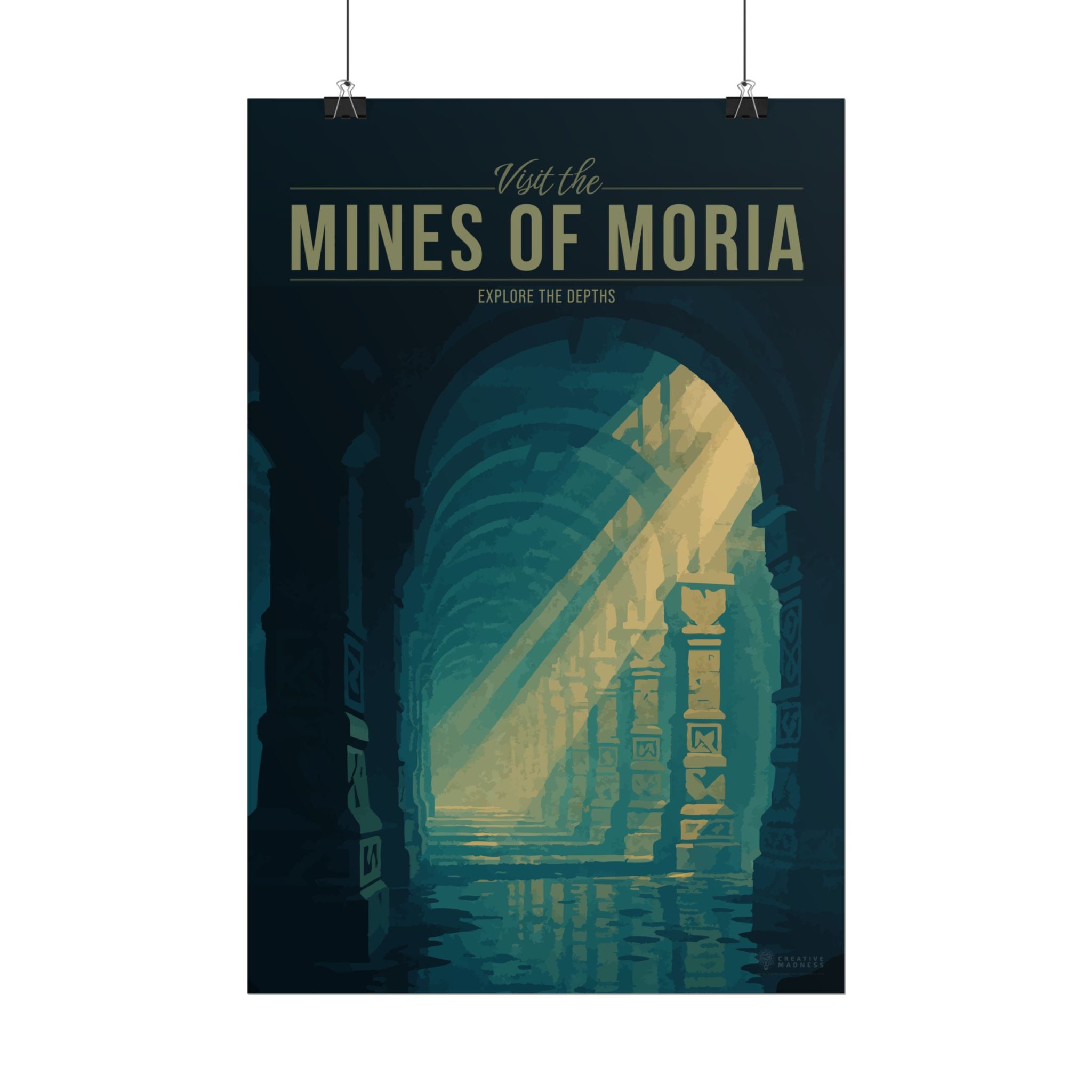 Mines of Moria Travel Poster