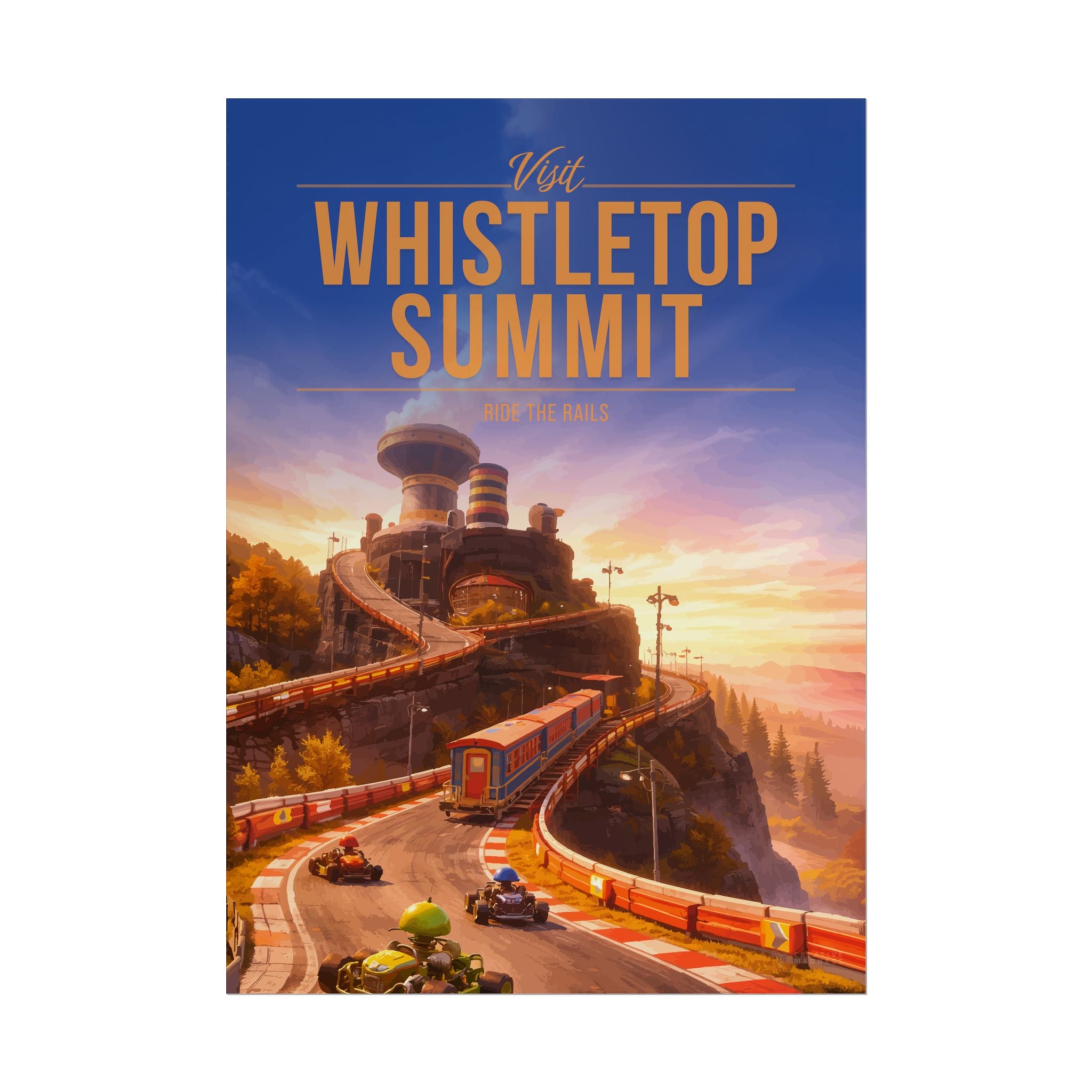 Whistletop Summit Travel Poster