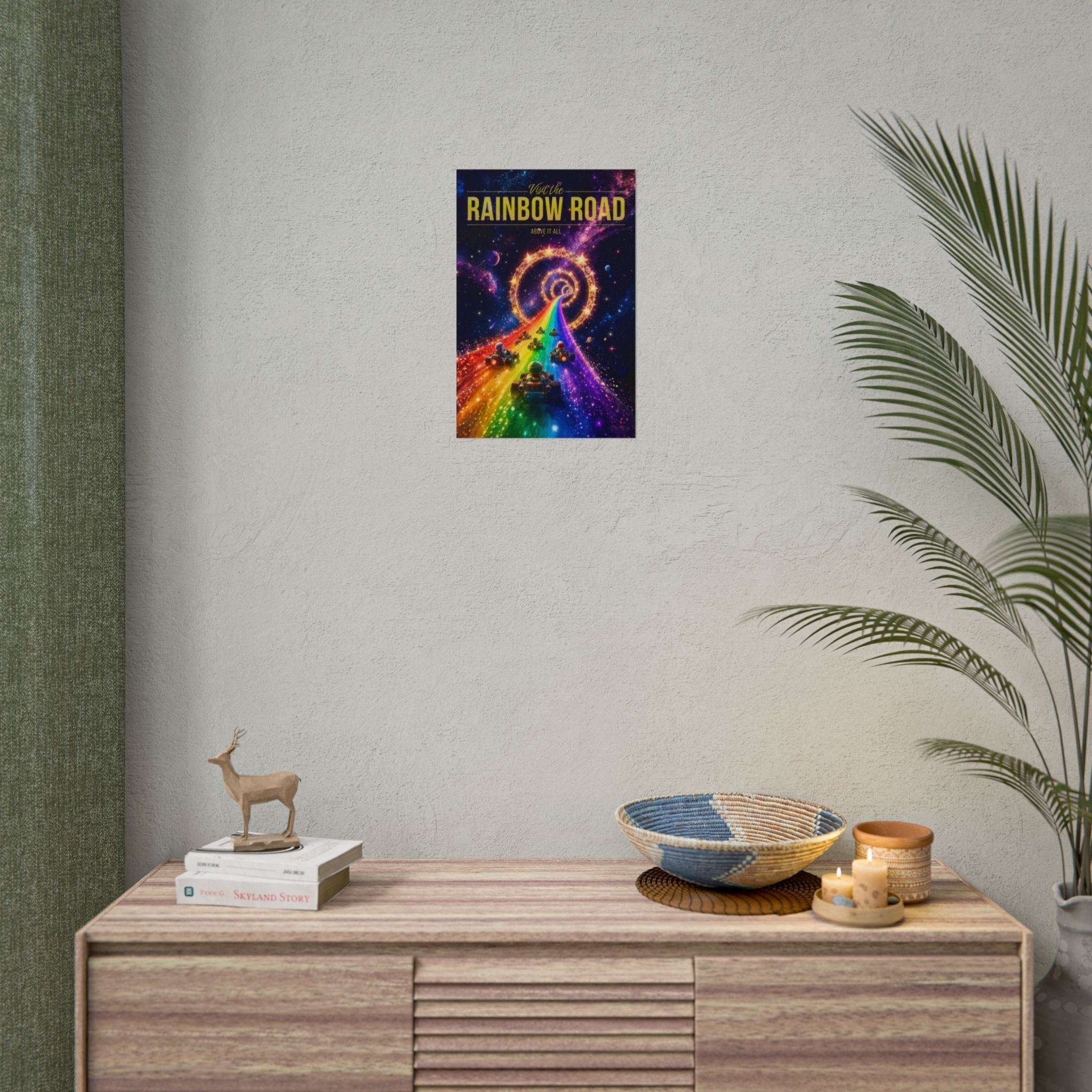 Rainbow Road Travel Poster