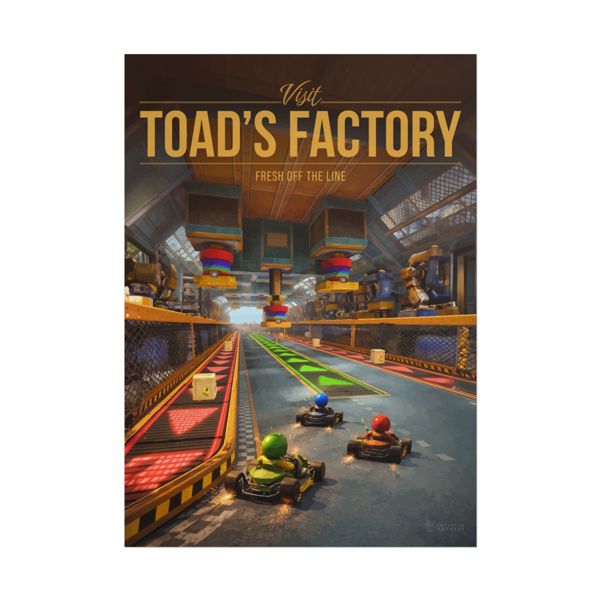 Toad Factory Travel Poster