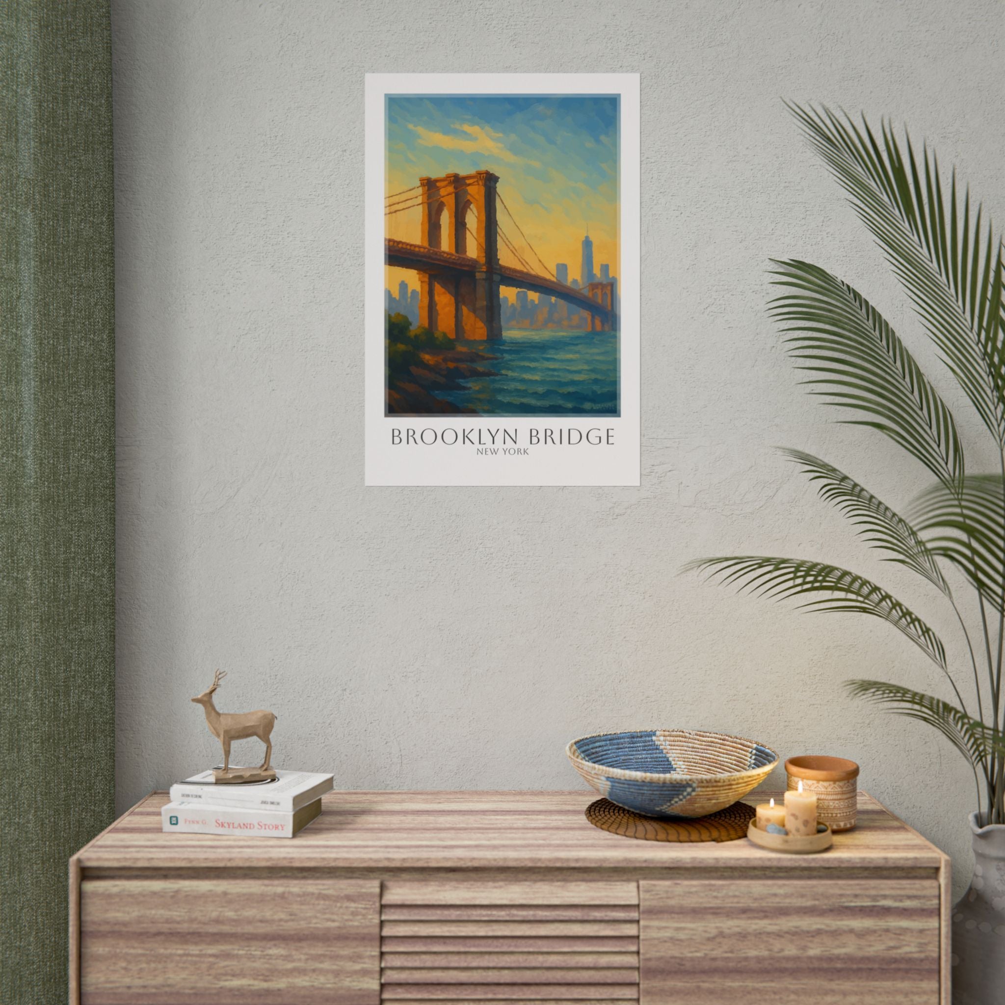 Brooklyn Bridge Travel Poster