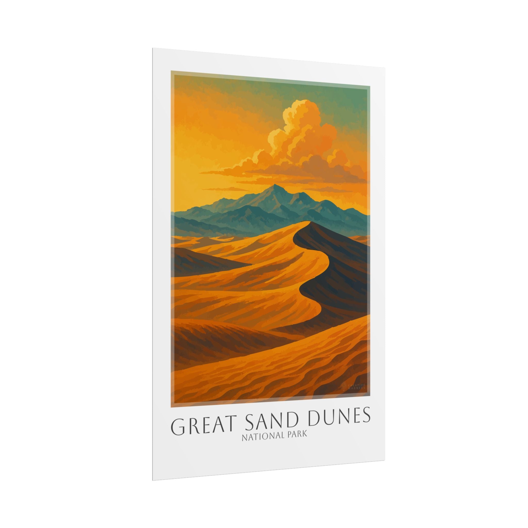 GREAT SAND DUNES  * Travel Poster * National Park Wall Art