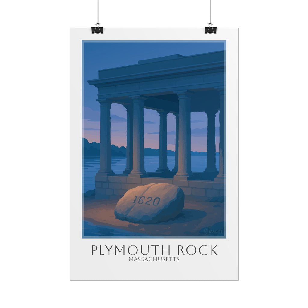 Plymouth Rock Travel Poster
